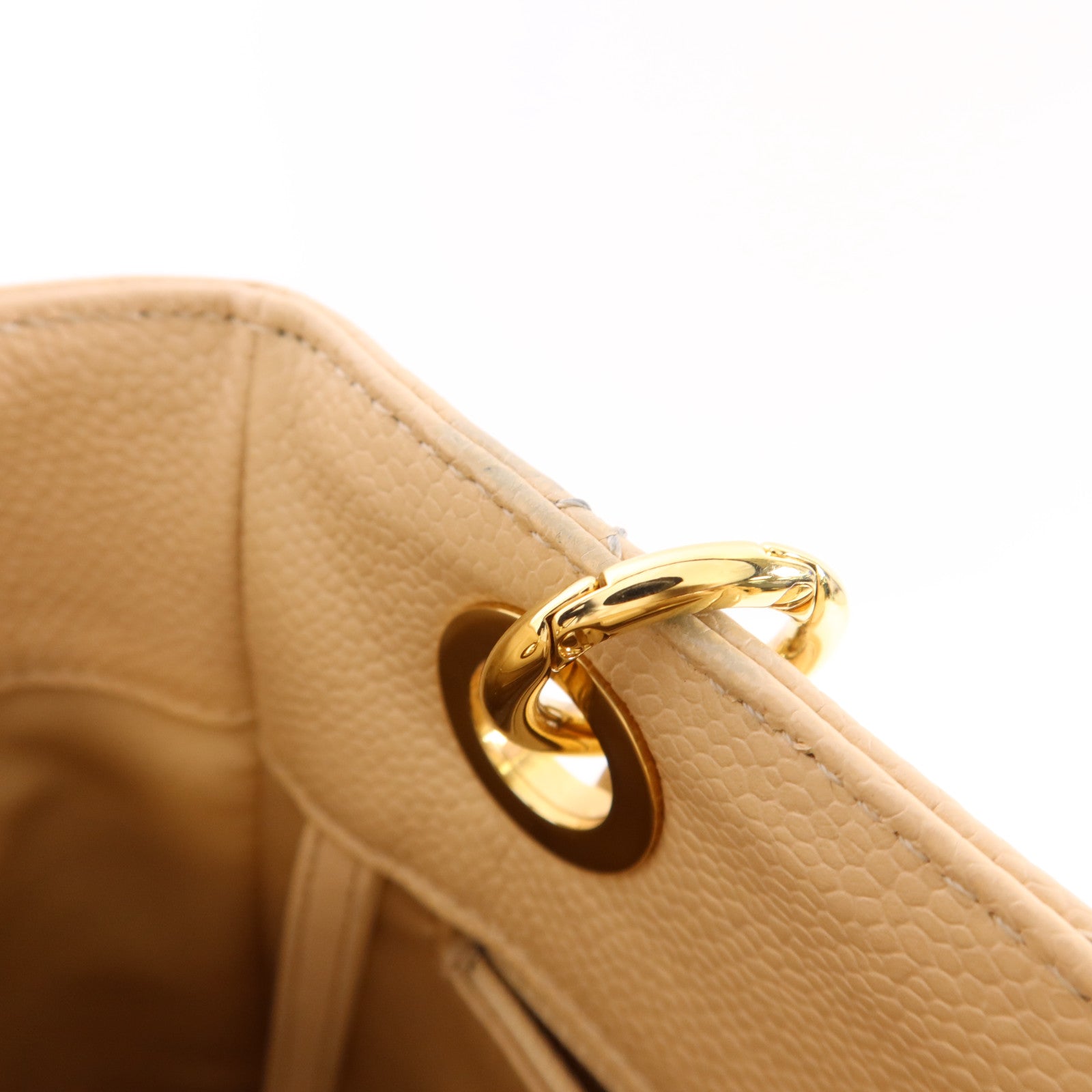 CHANEL 牛皮皮革PST Petite Tote Bag金扣鏈帶肩背袋