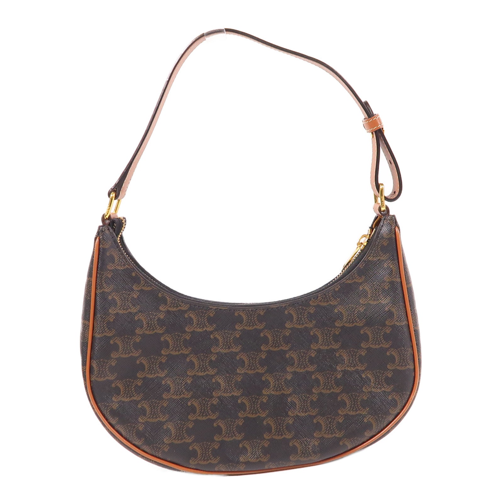 CELINE 塗層帆布Ava金扣肩背袋