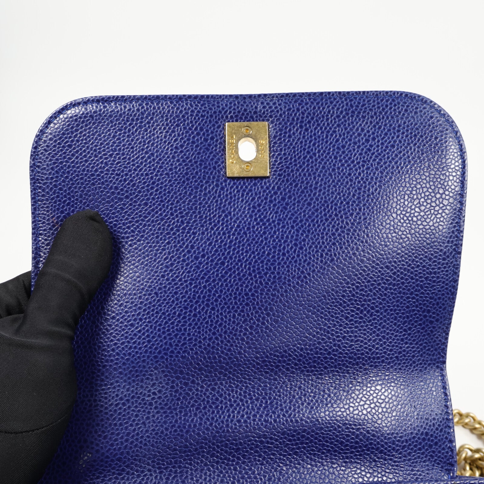 CHANEL 牛皮皮革Mini Carry Around Flap Bag鏈帶手挽肩背兩用袋