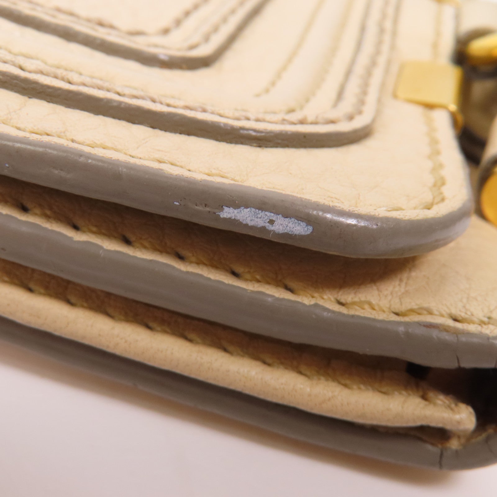 Chloe 牛皮皮革Wallet金扣錢包