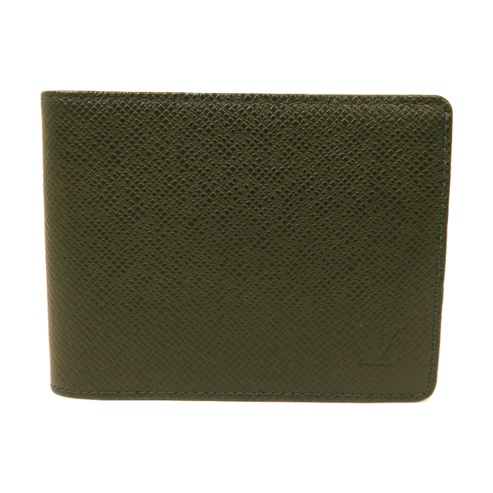 LOUIS VUITTON Taiga Porte Billets 3 Voler折疊錢包綠色