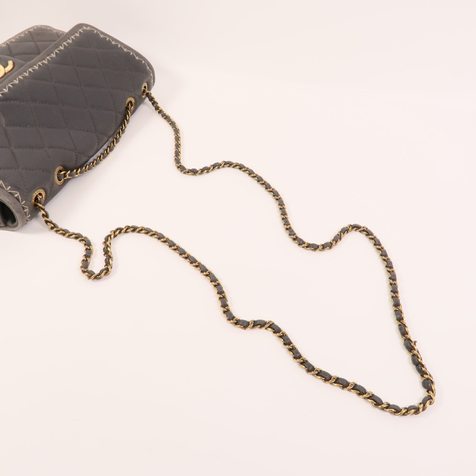 CHANEL 牛皮皮革Chain Shoulder肩背袋