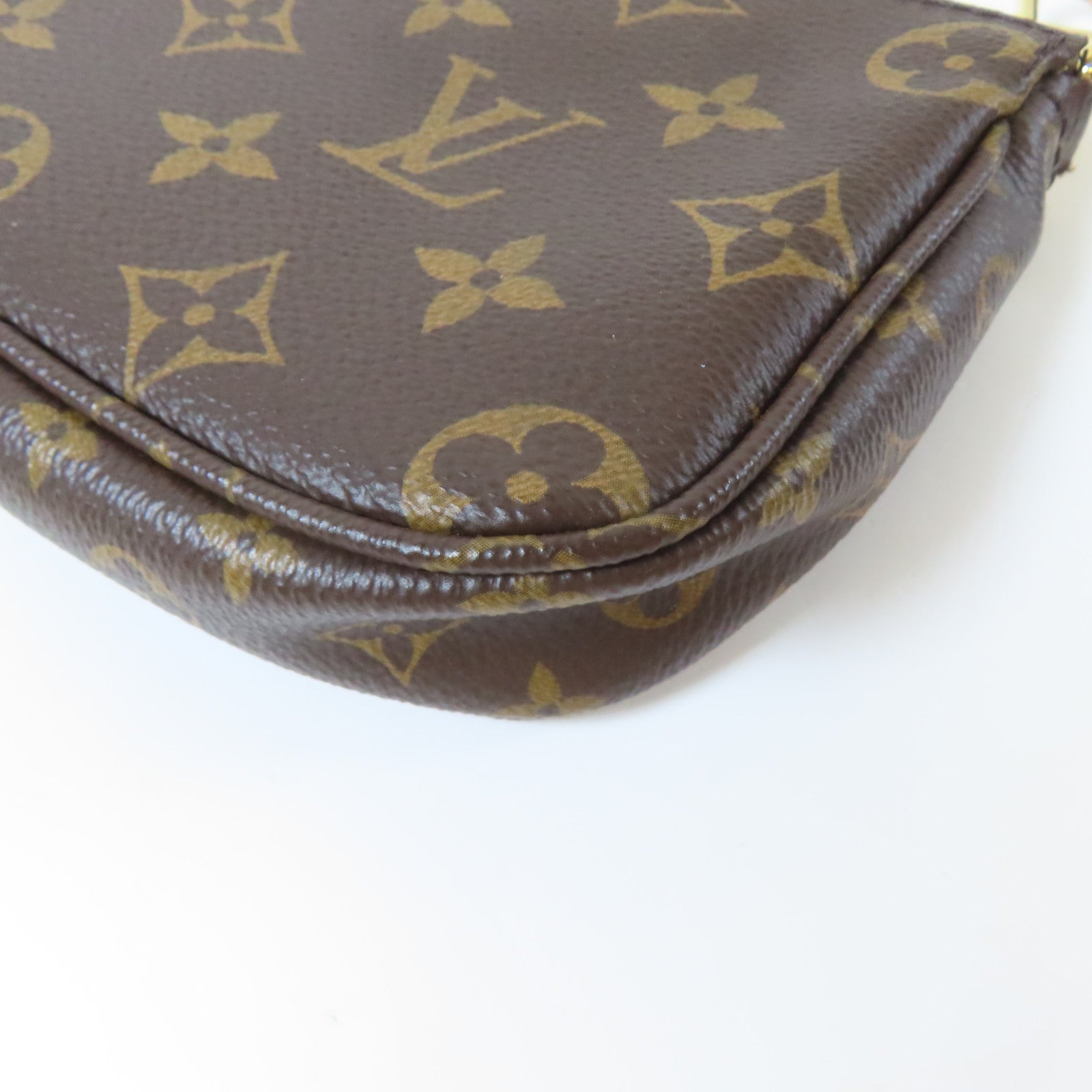 LOUIS VUITTON Monogram Multi Pochette Accessories金扣肩背袋啡色