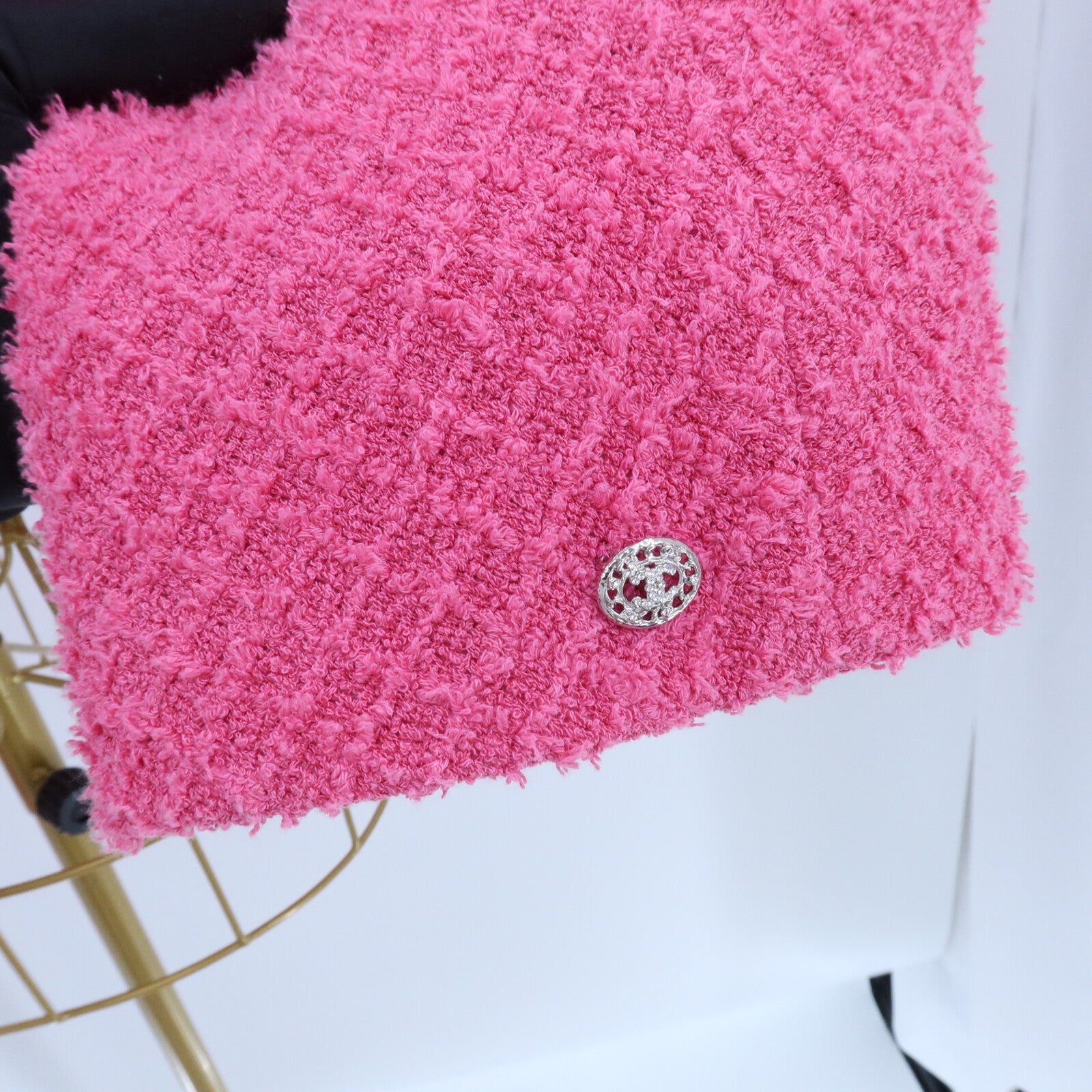 CHANEL Cotton/Polyamide Collarless Jacket外套