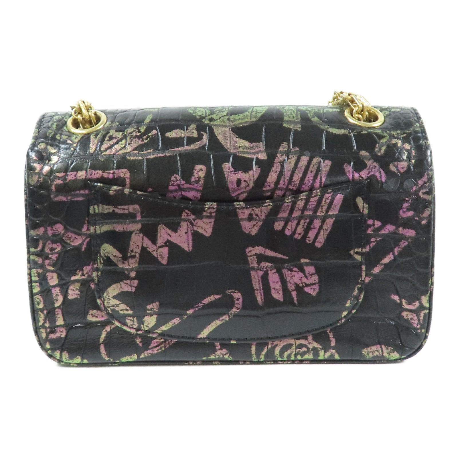 CHANEL 牛皮皮革2.55 Mini金扣鏈帶肩背袋