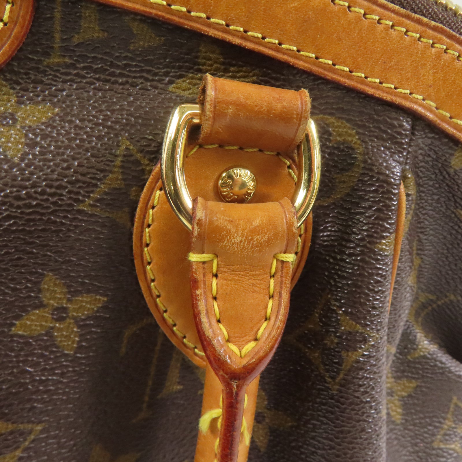 LOUIS VUITTON Monogram Tivoli PM金扣手挽袋啡色