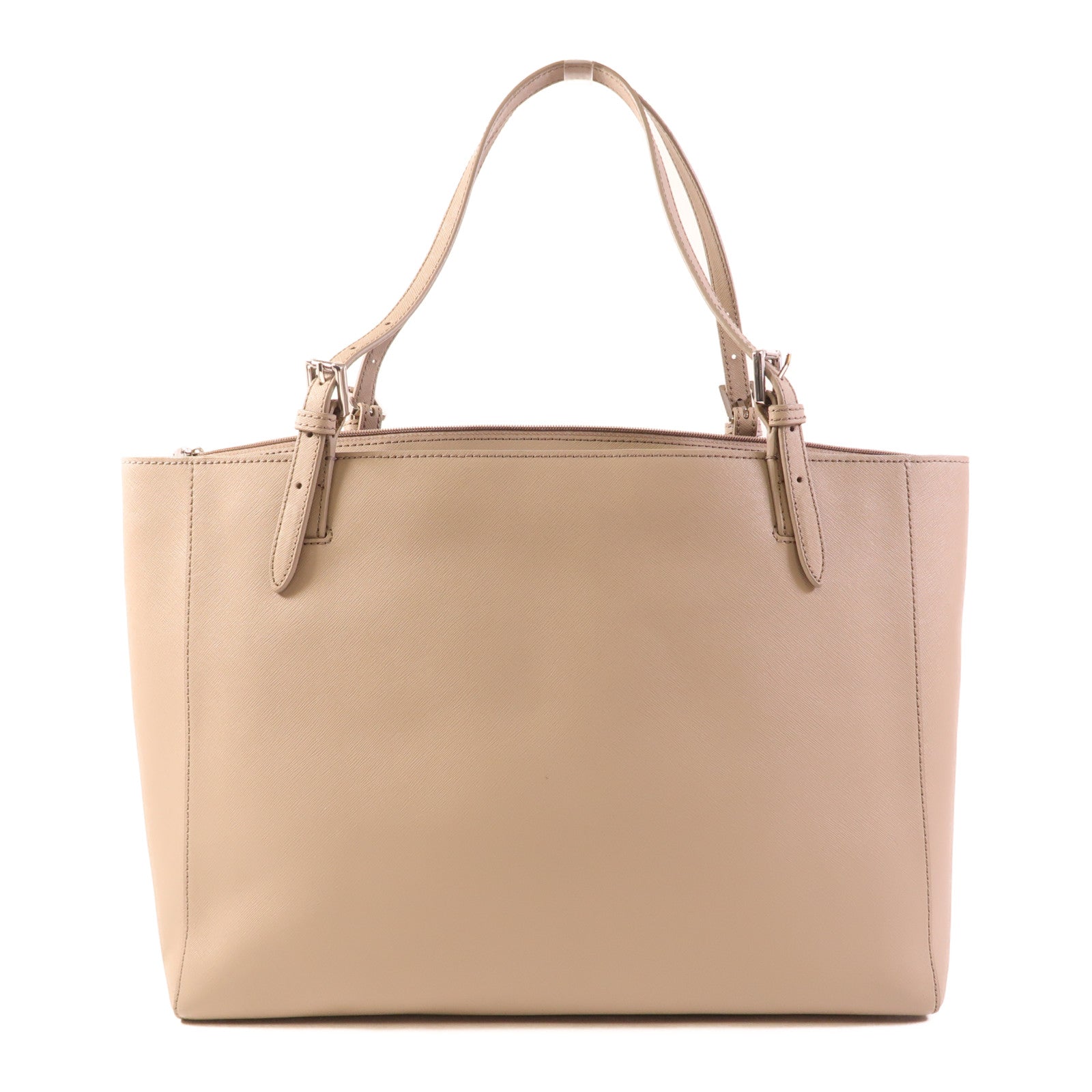 Tory Burch 牛皮皮革Tote Bag銀扣肩背袋