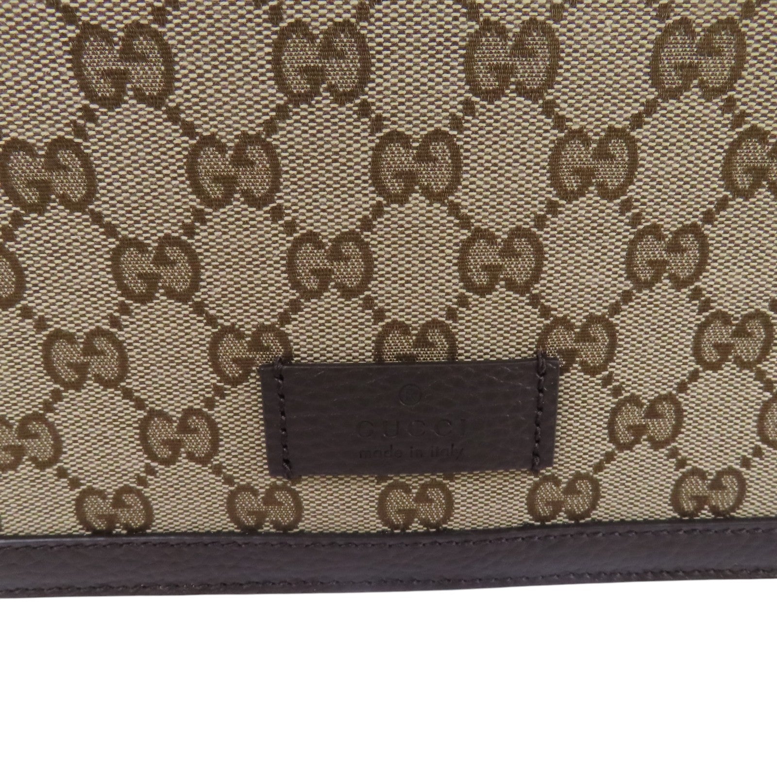 GUCCI GG帆布Shoulder Bag銀扣肩背袋