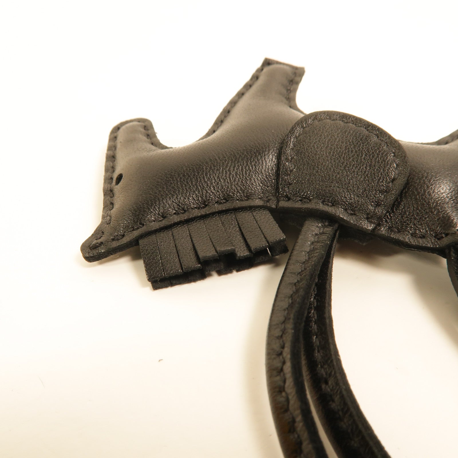 HERMES Milo皮革Rodeo PM掛飾Noir