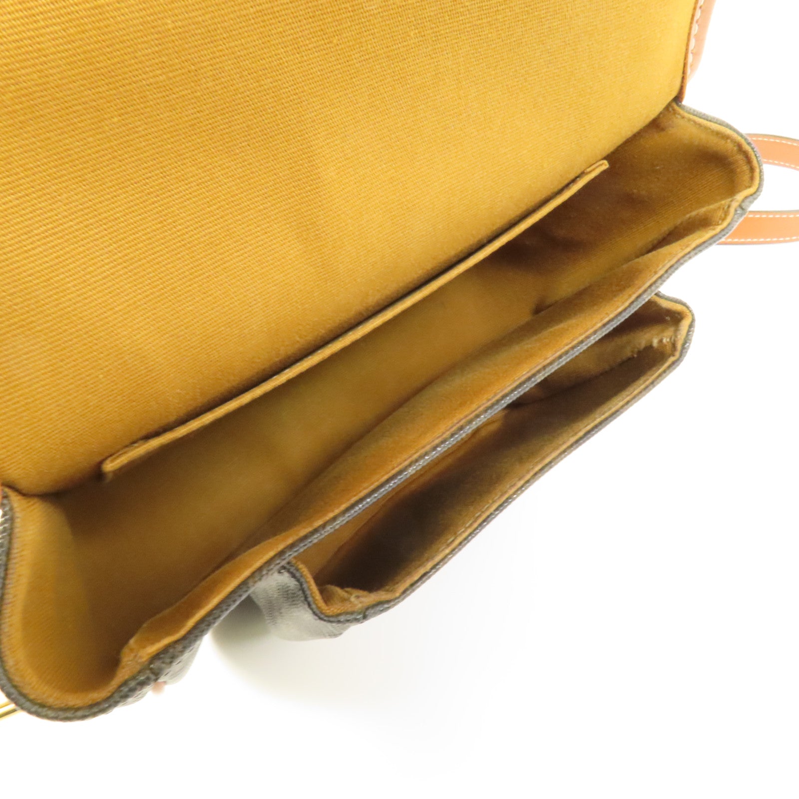 CELINE 塗層帆布Folco金扣肩背袋