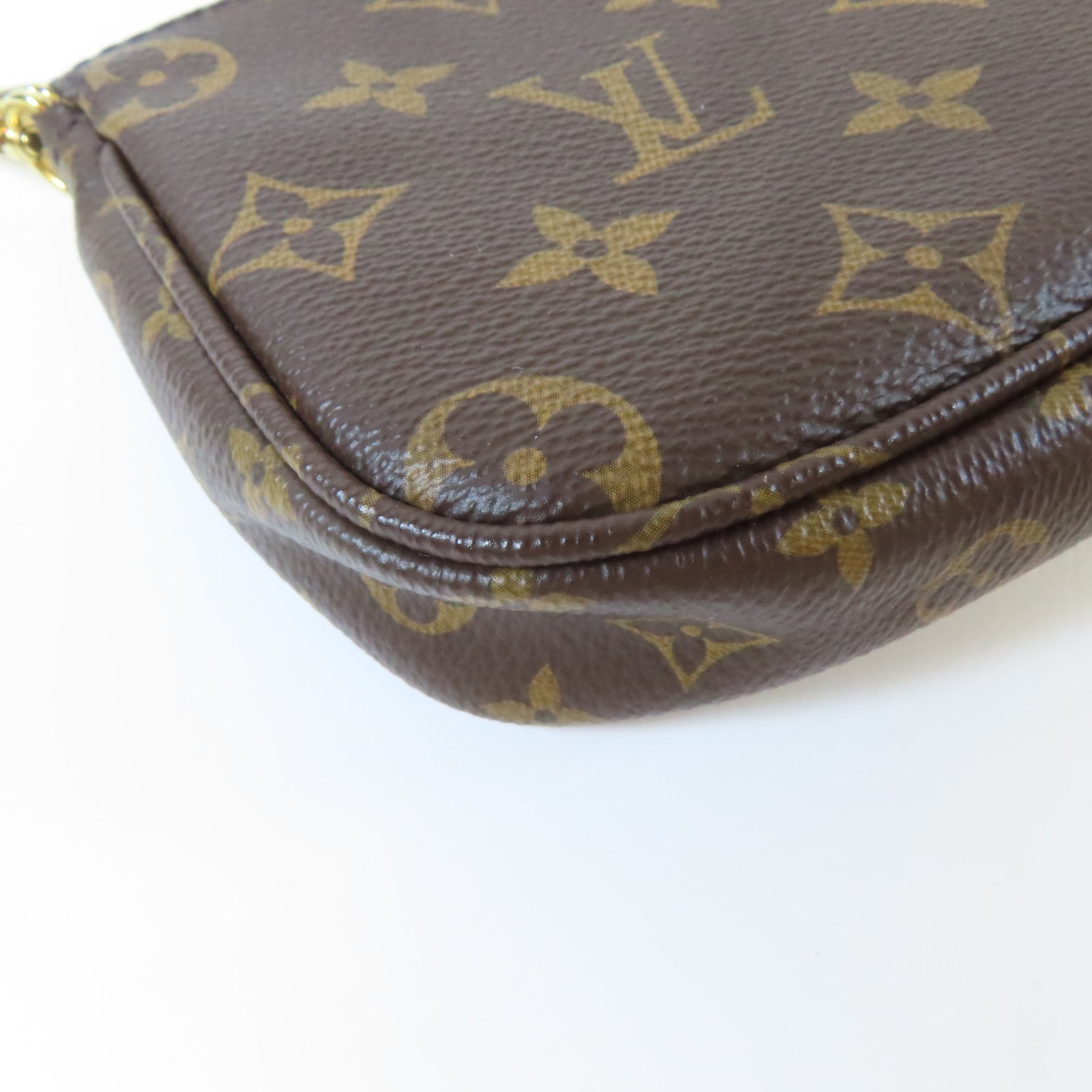 LOUIS VUITTON Monogram Multi Pochette Accessories金扣肩背袋啡色
