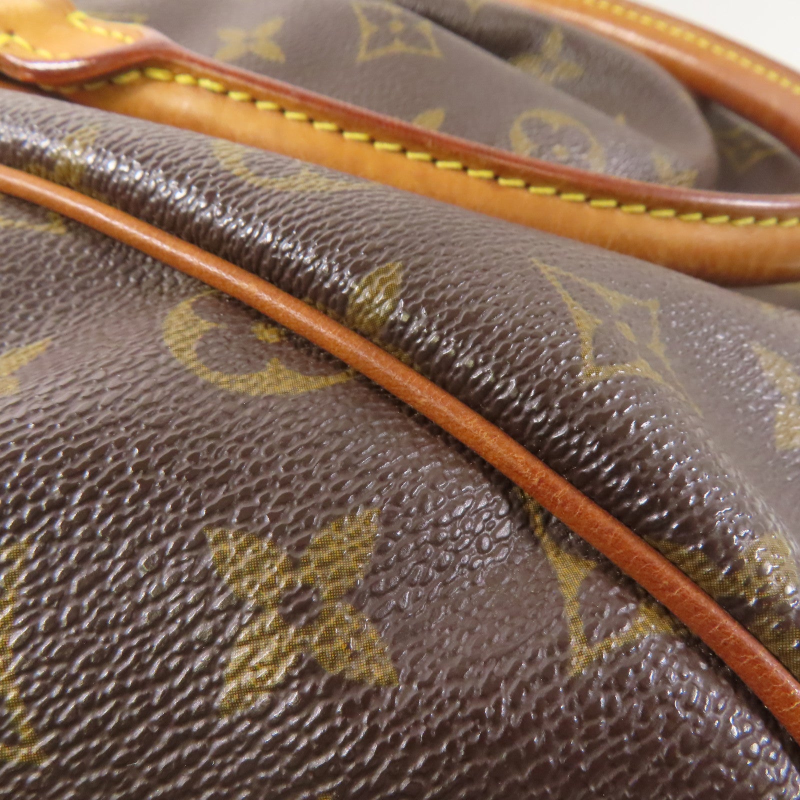 LOUIS VUITTON Monogram Tivoli PM金扣手挽袋啡色