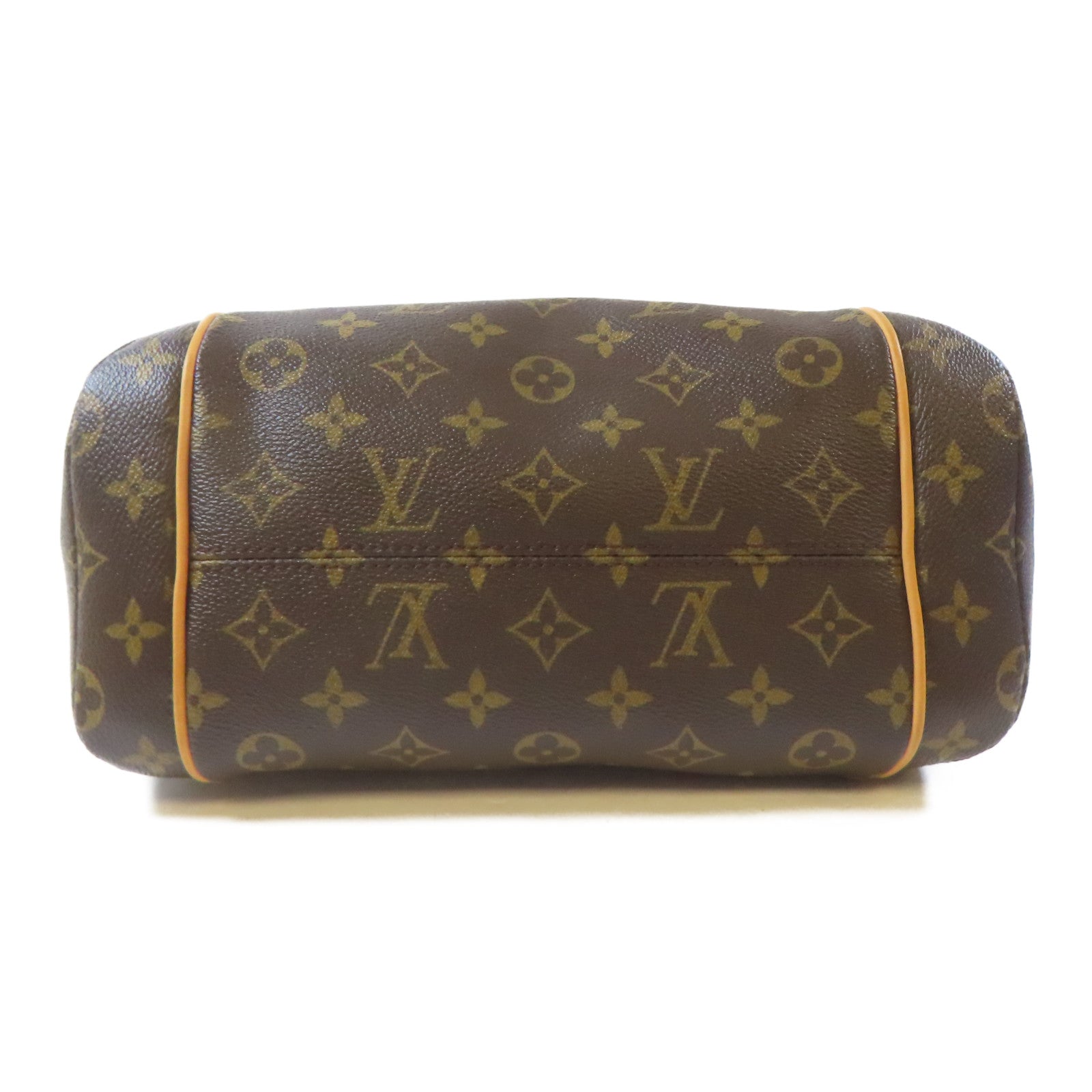 LOUIS VUITTON Monogram Totally PM金扣手挽袋啡色