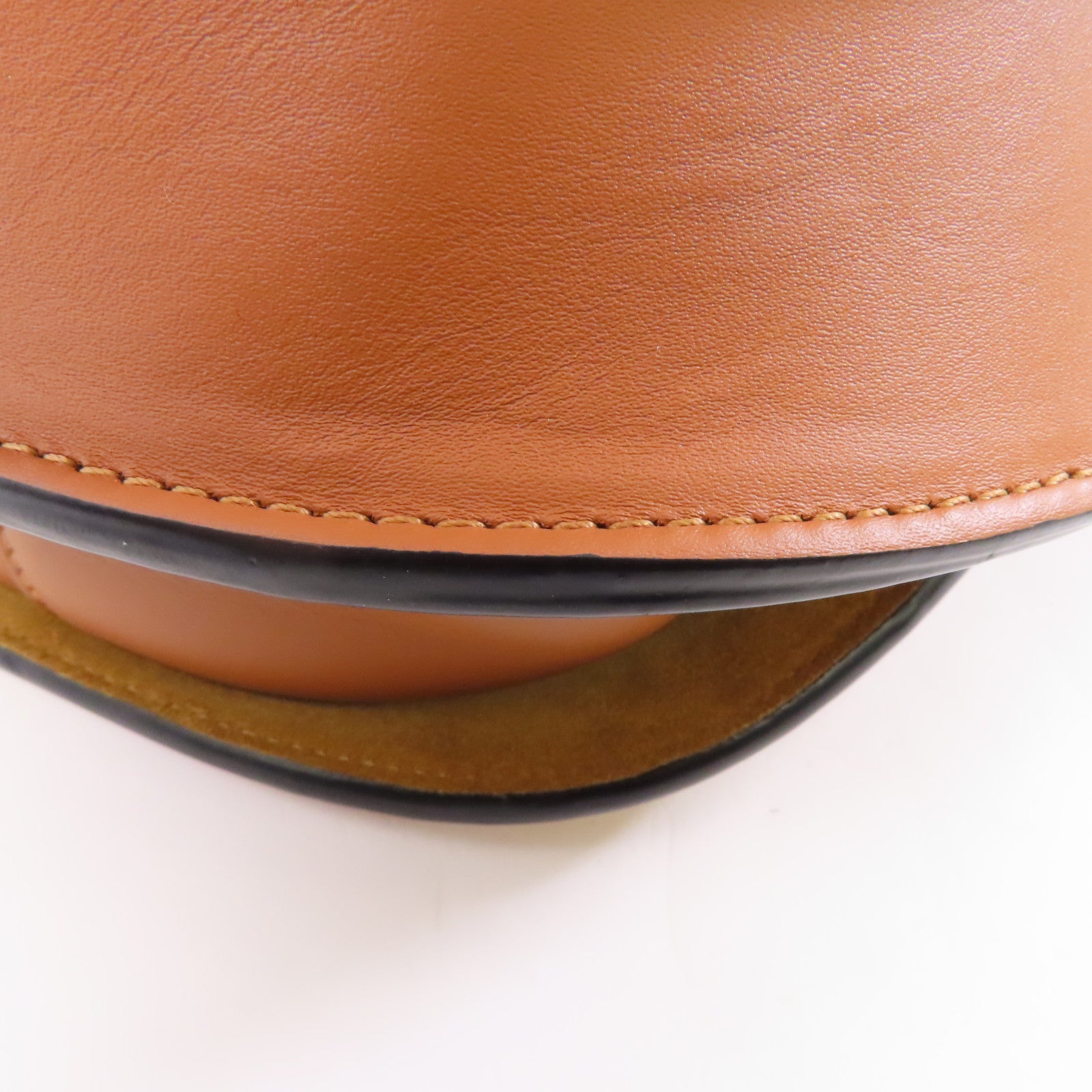 LOEWE 牛皮皮革Small Gate Dual Bag金扣肩背袋啡色