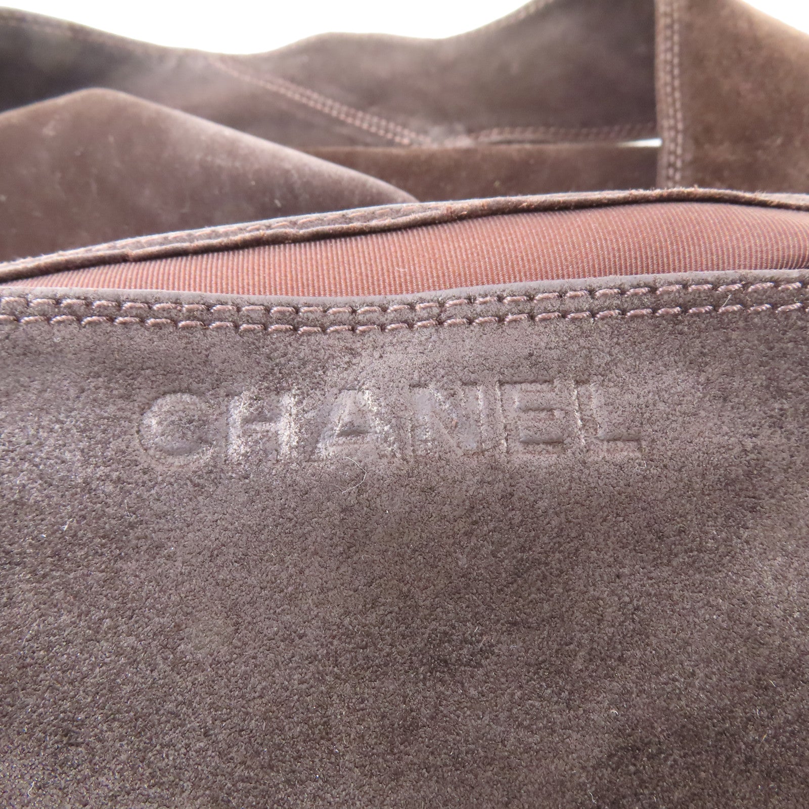 CHANEL 麂皮皮革Shoulder Bag肩背袋