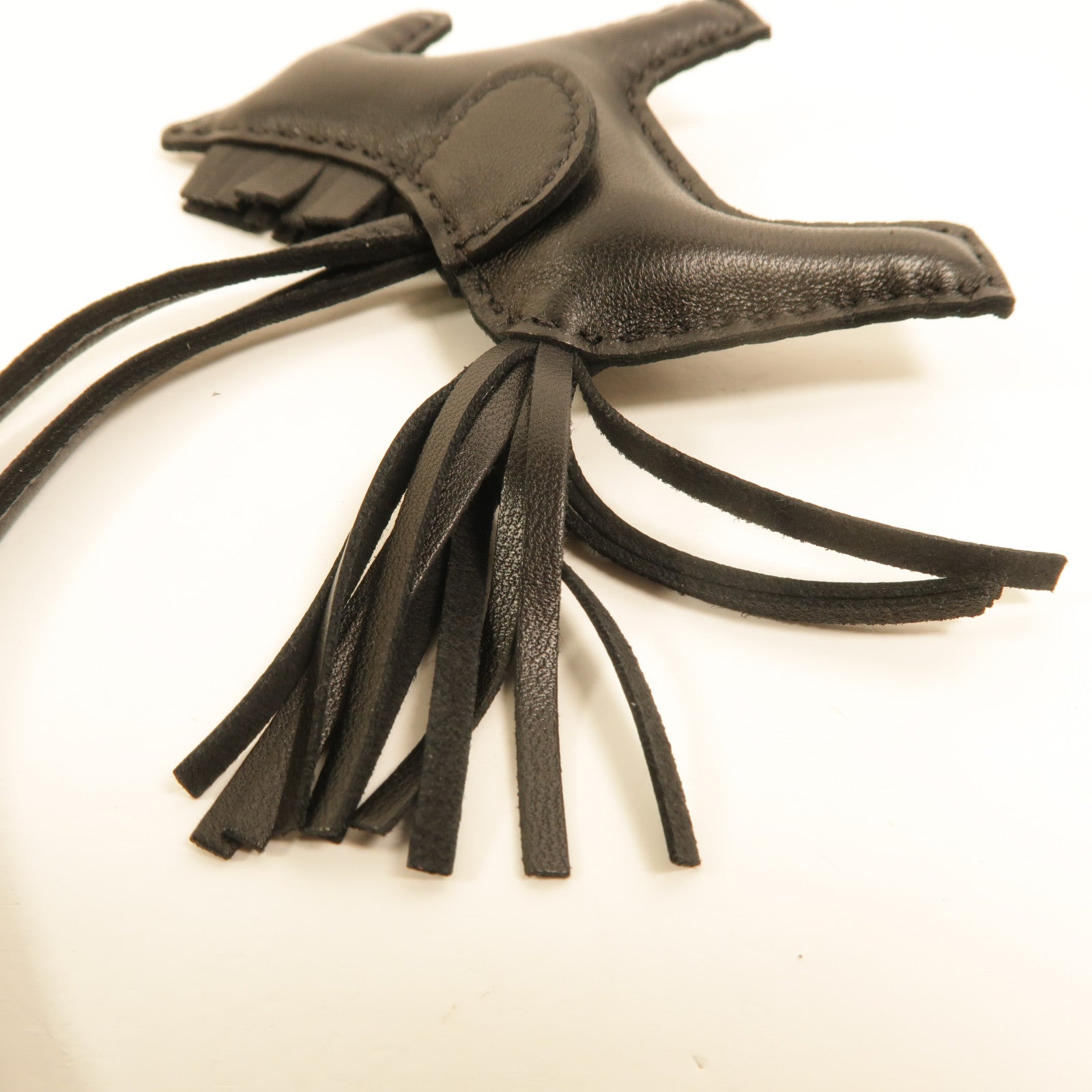 HERMES Milo皮革Rodeo PM掛飾Noir