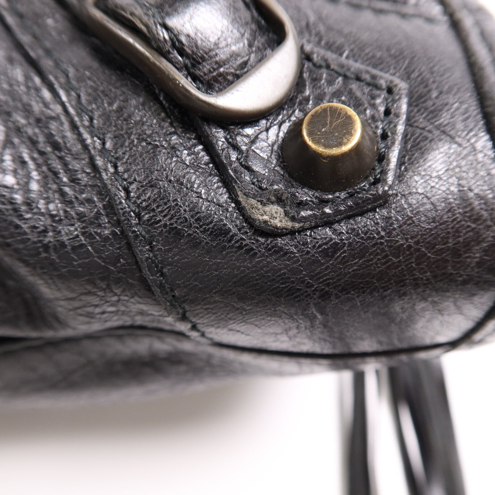 BALENCIAGA 羊皮皮革City金扣手挽肩背兩用袋