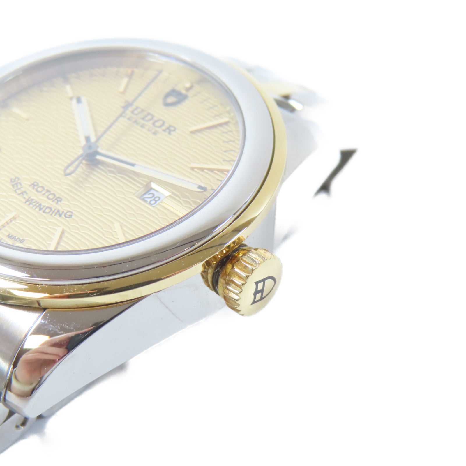 TUDOR 【激減優惠】Glamour Date 18K黃金/不鏽鋼手錶自動機芯金色