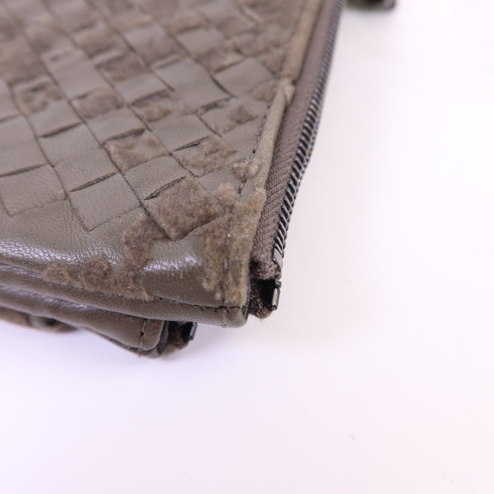 BOTTEGA VENETA 【激減優惠】織紋皮革/天鵝絨Long Wallet長錢包