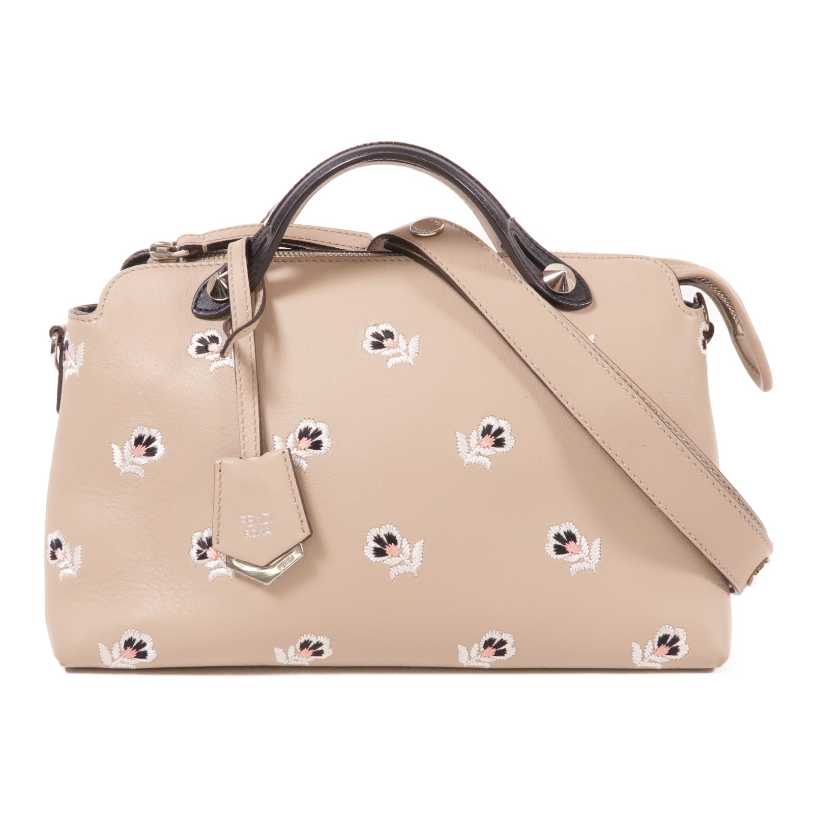 FENDI 牛皮皮革By The Way銀扣手挽肩背兩用袋