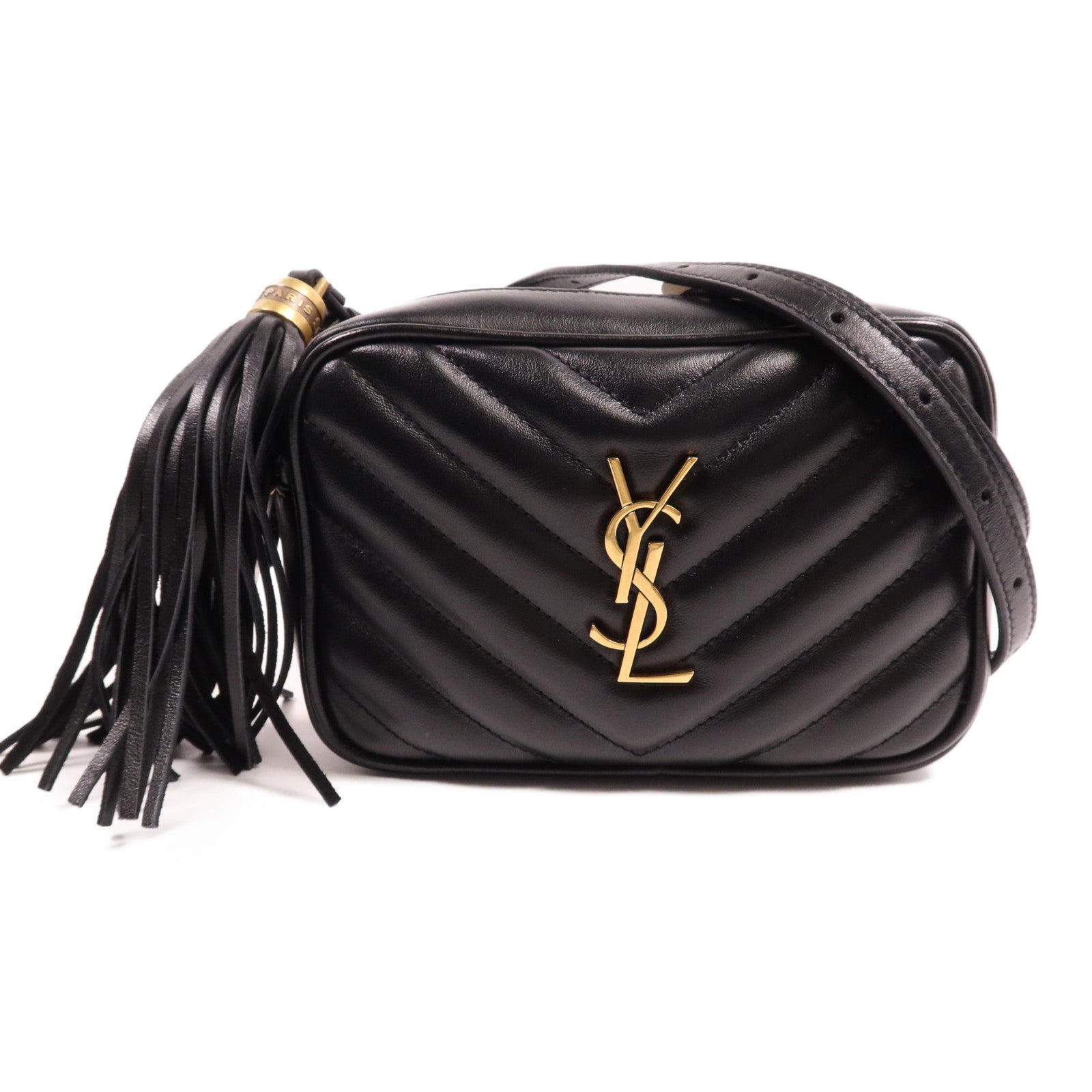 YVES SAINT LAURENT 牛皮皮革Waist Bag金扣腰包