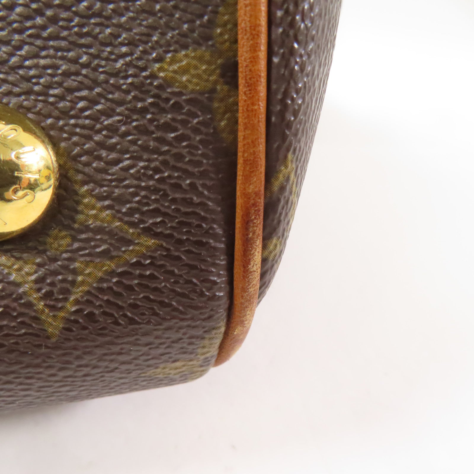 LOUIS VUITTON Monogram Tivoli PM金扣手挽袋啡色