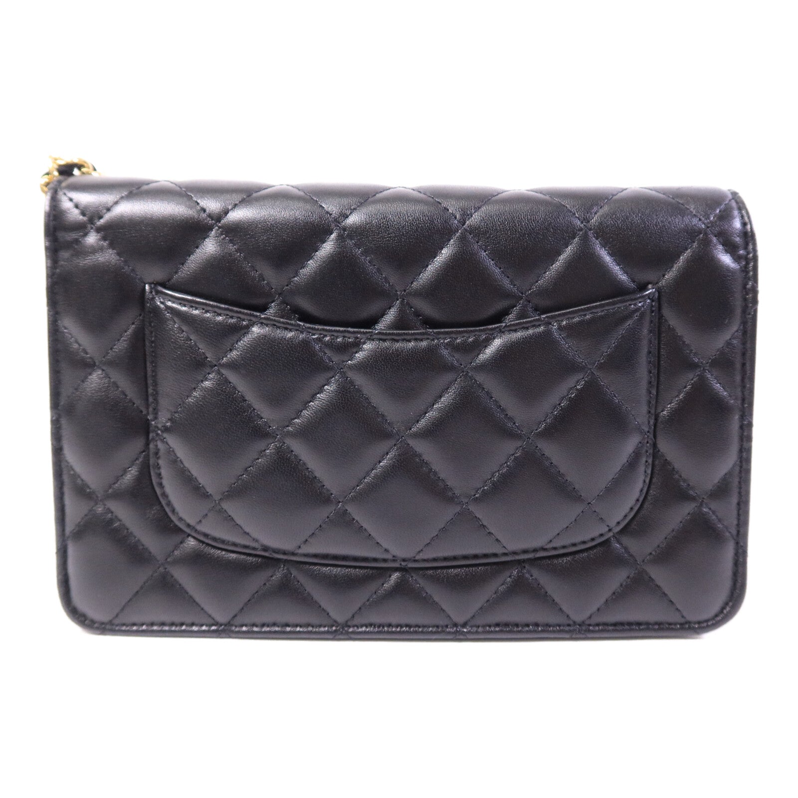 CHANEL 羊皮皮革WOC Wallet On Chain鏈帶肩背袋