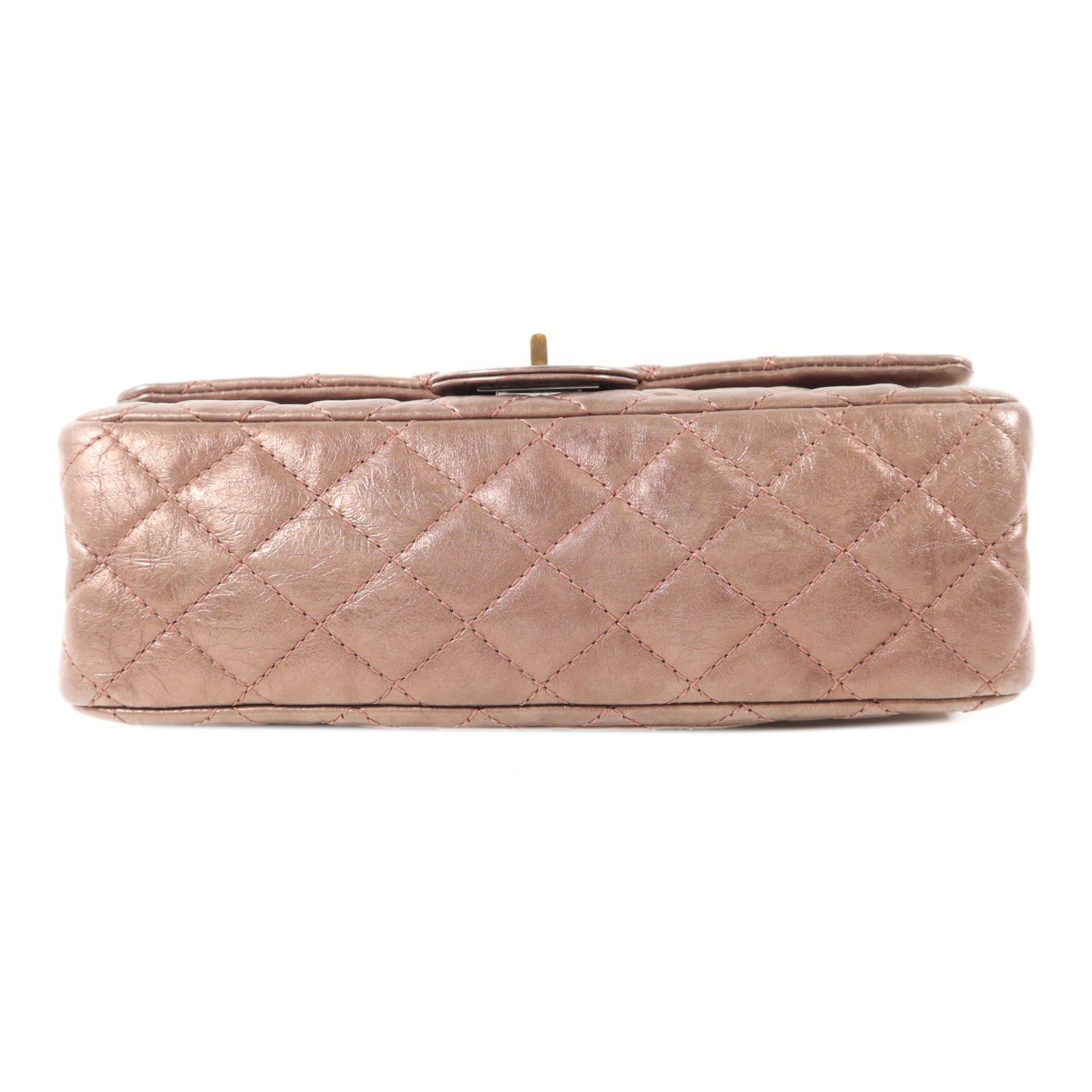 CHANEL 牛皮皮革2.55 Chain Shoulder銀扣鏈帶肩背袋