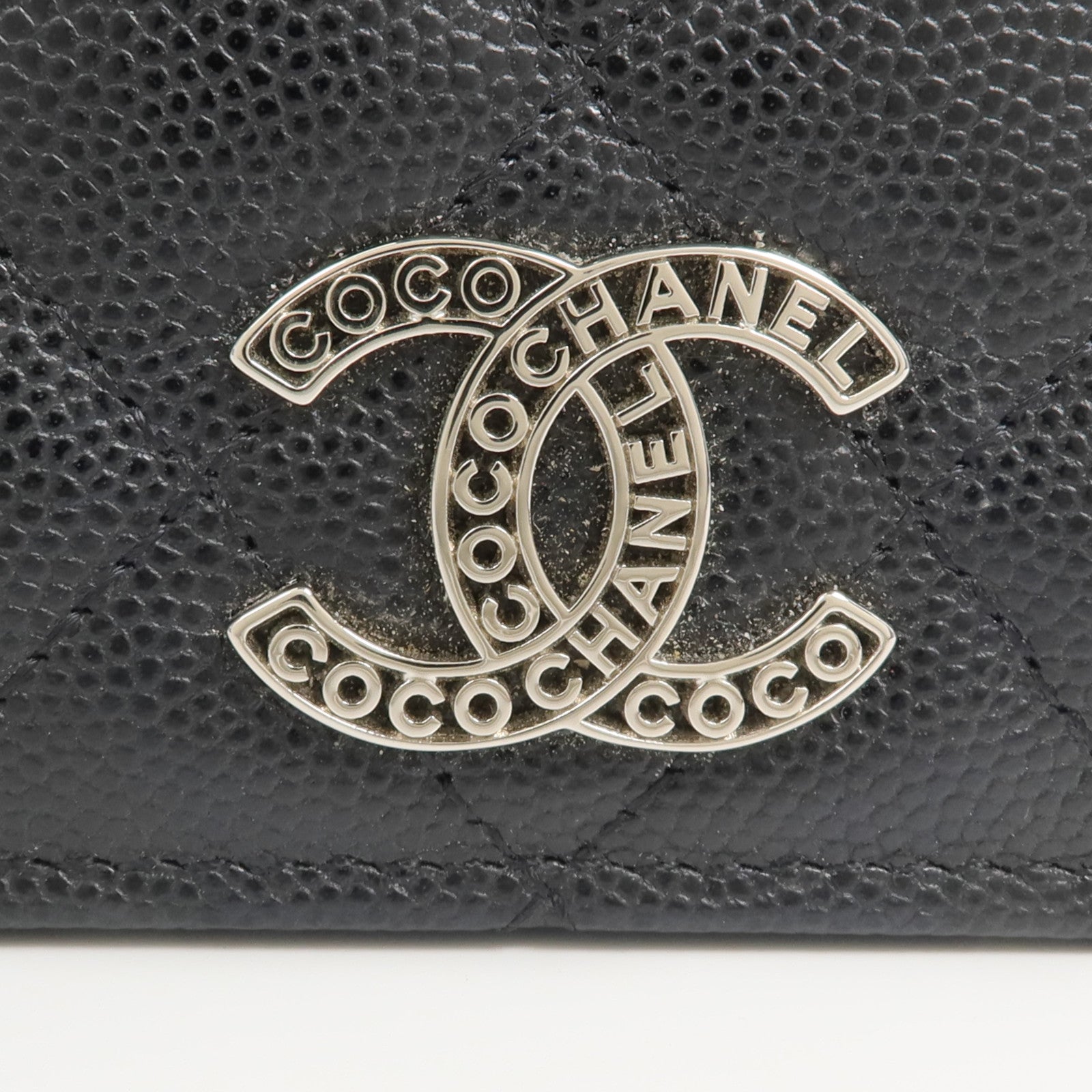 CHANEL 牛皮皮革Fold Wallet錢包