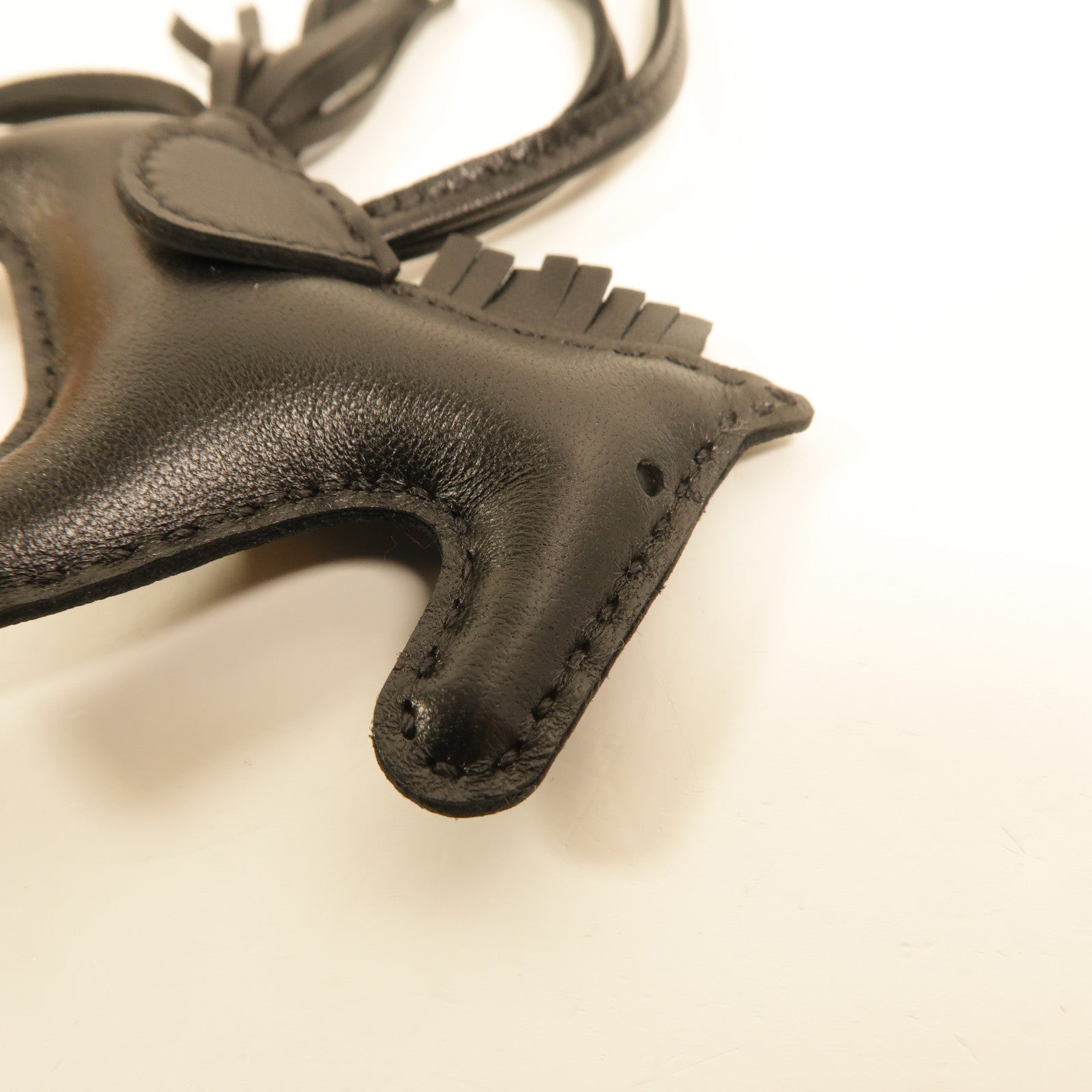 HERMES Milo皮革Rodeo PM掛飾Noir