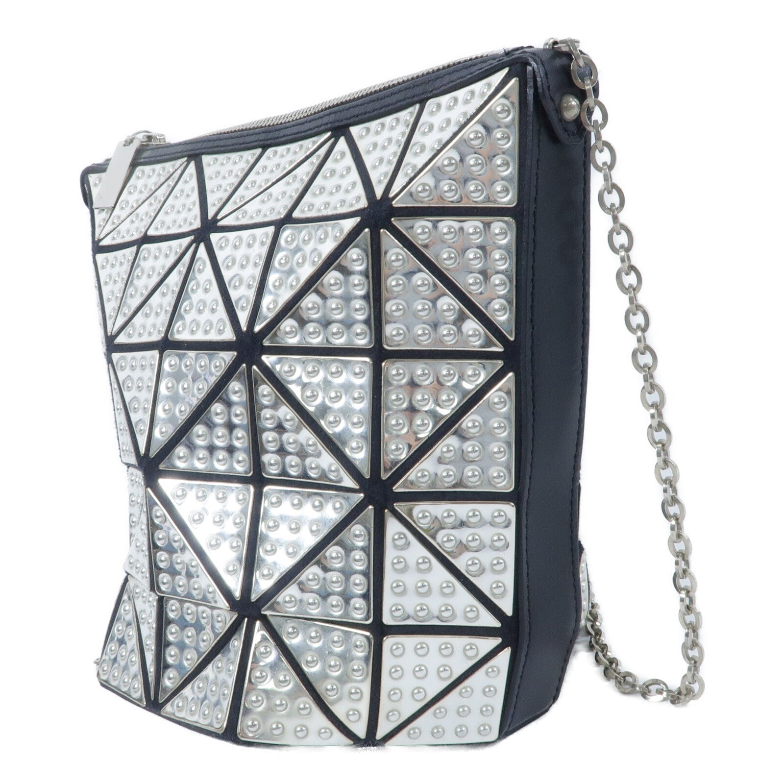 BAO BAO ISSEYMIYAKE PVC Shoulder Bag鏈帶肩背袋