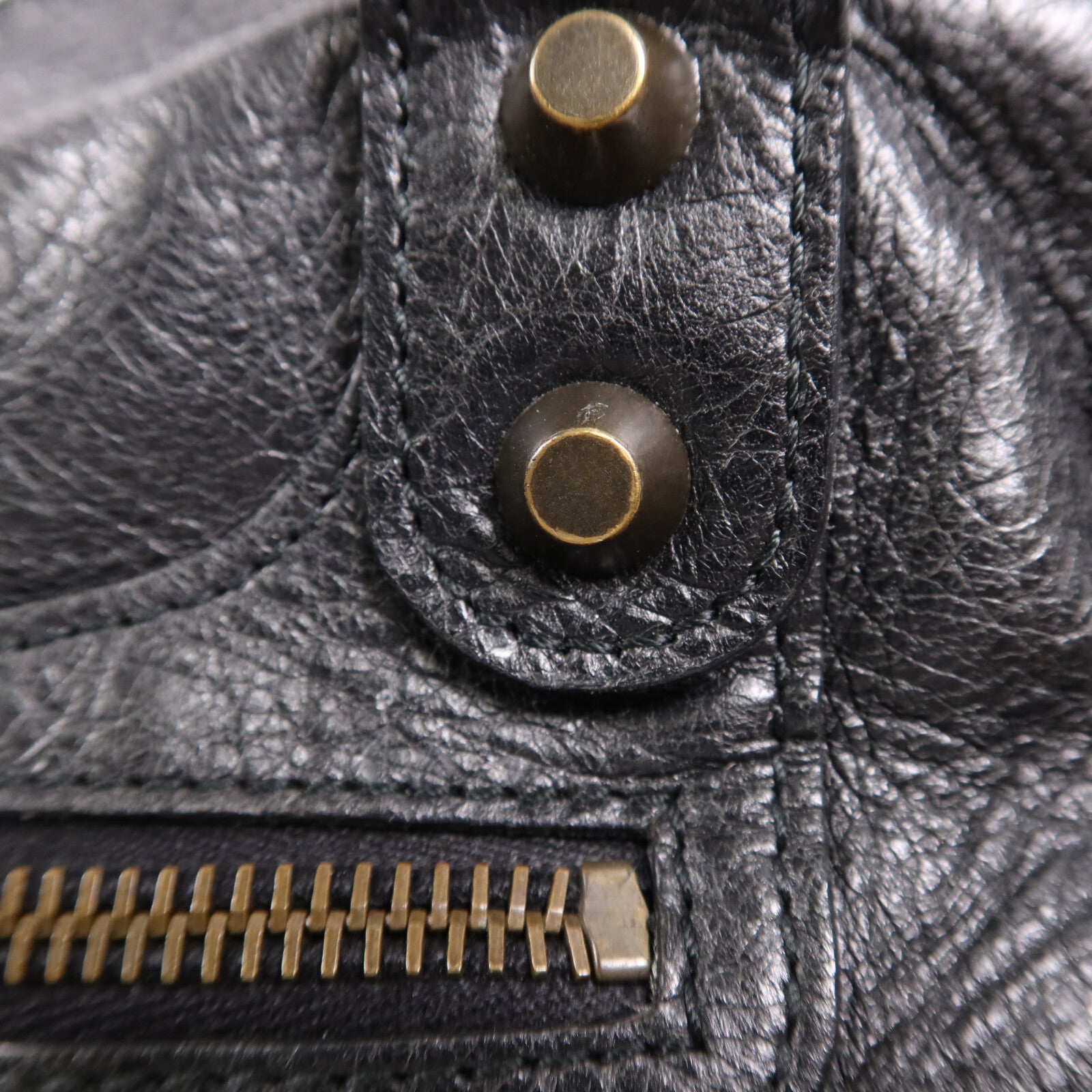 BALENCIAGA 羊皮皮革City金扣手挽肩背兩用袋