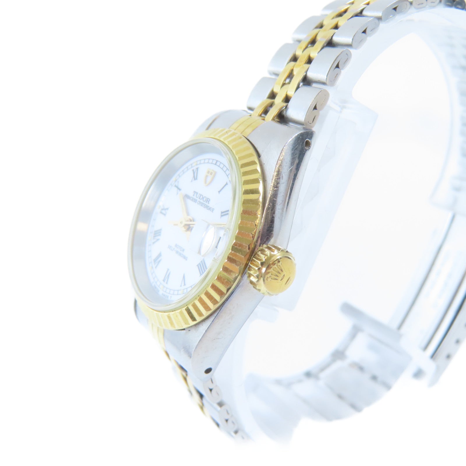 TUDOR Princess Oysterdate18K黃金/不鏽鋼手錶自動機芯白色#17cm