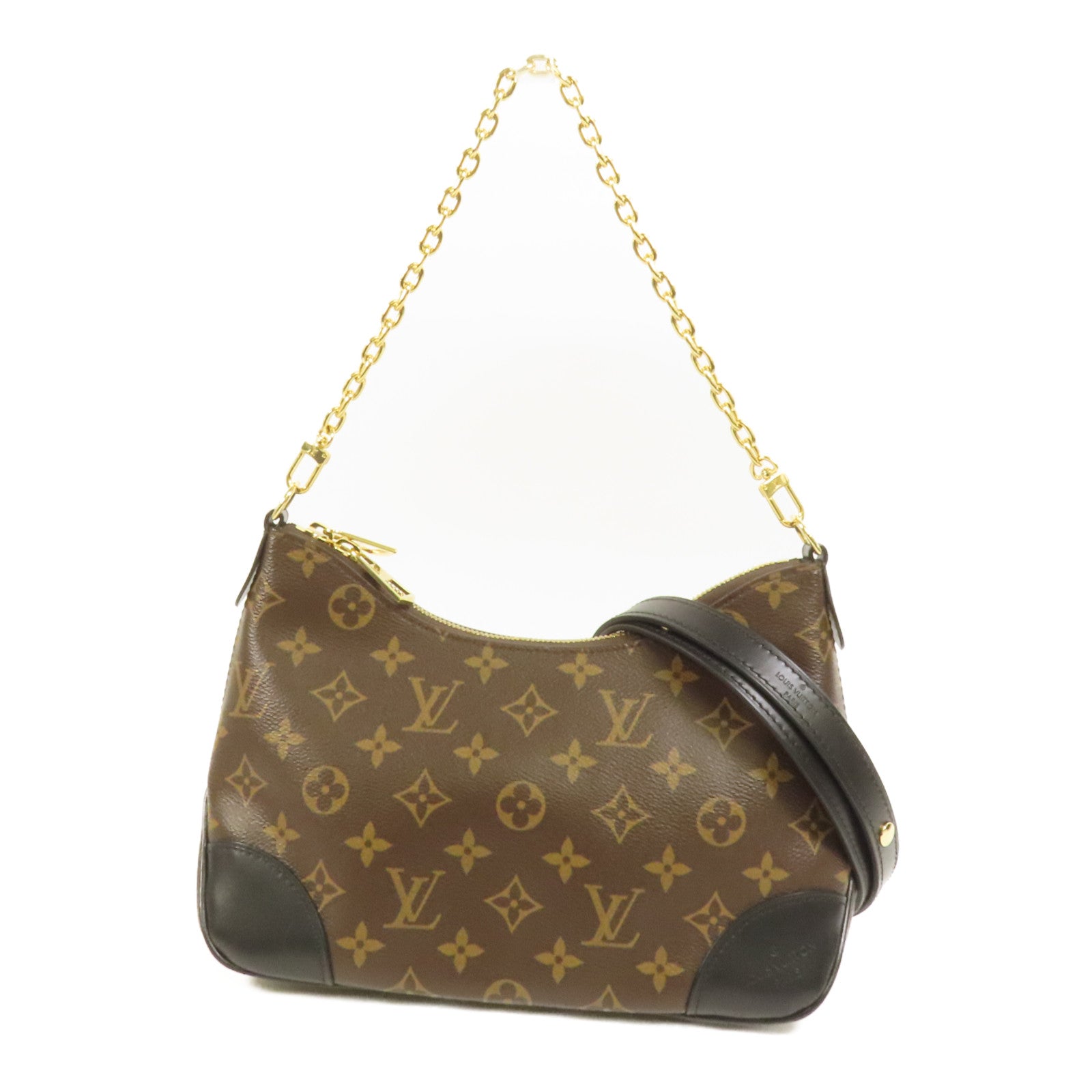 LOUIS VUITTON Monogram Boulogne PM金扣手挽肩背兩用袋