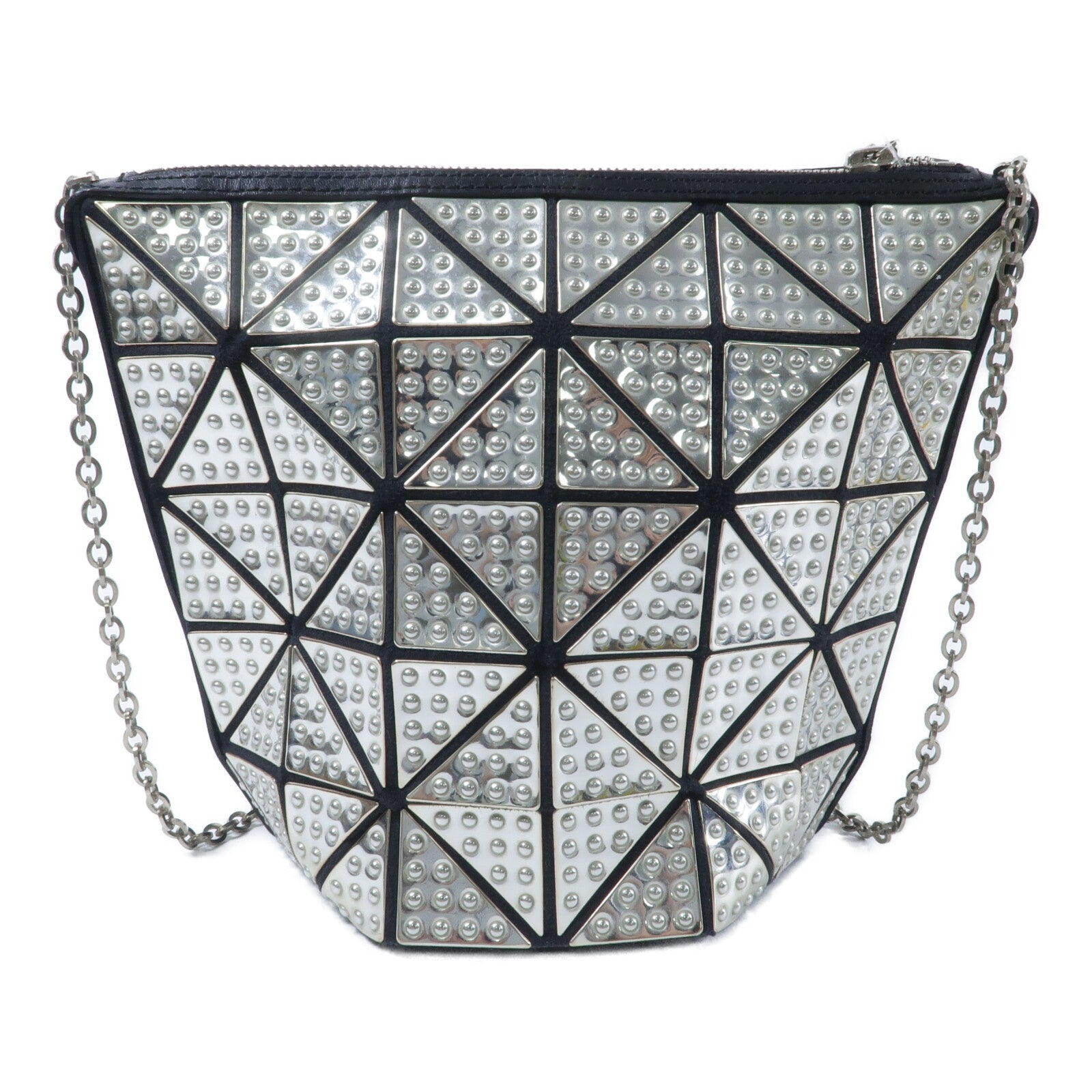 BAO BAO ISSEYMIYAKE PVC Shoulder Bag鏈帶肩背袋