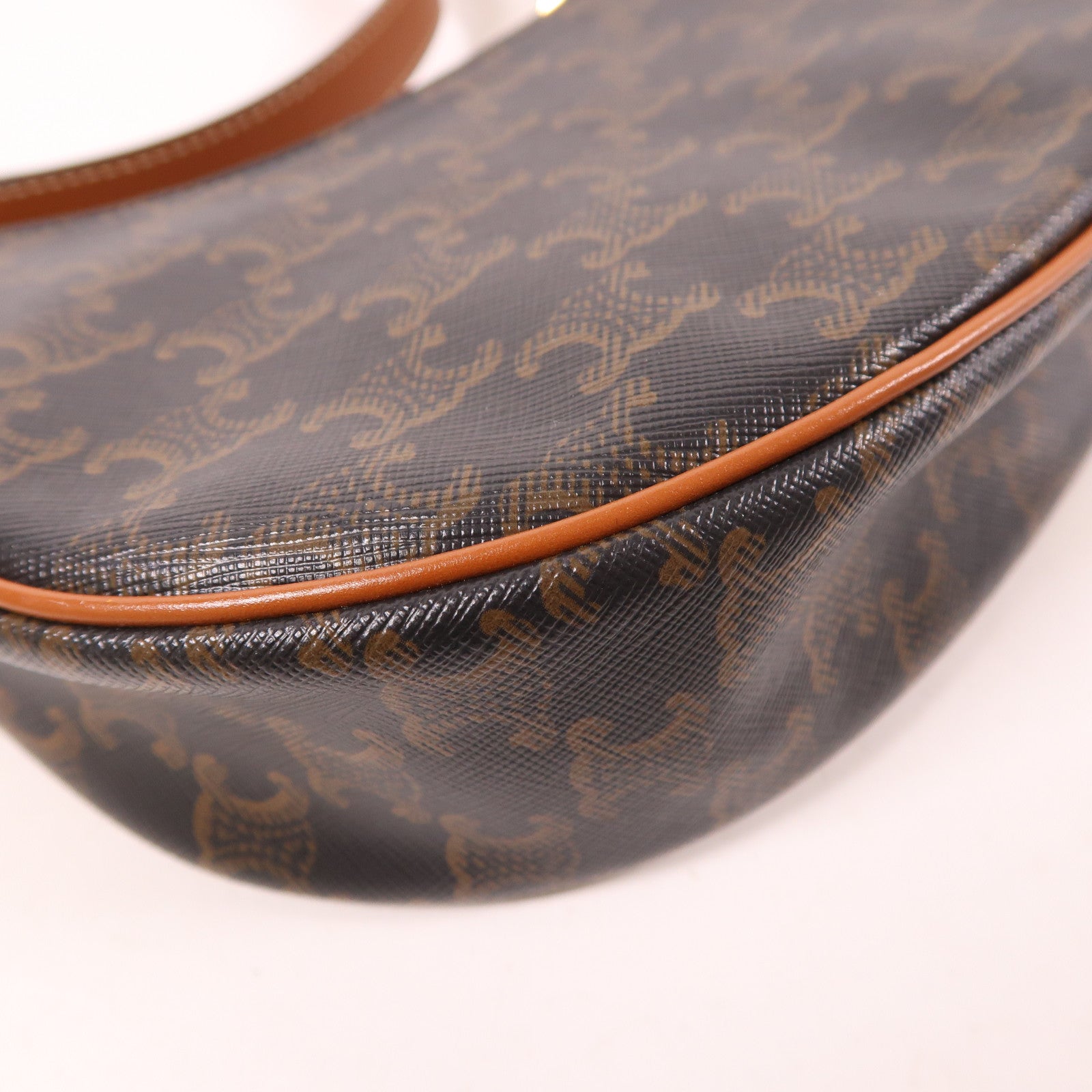 CELINE 塗層帆布Ava金扣肩背袋