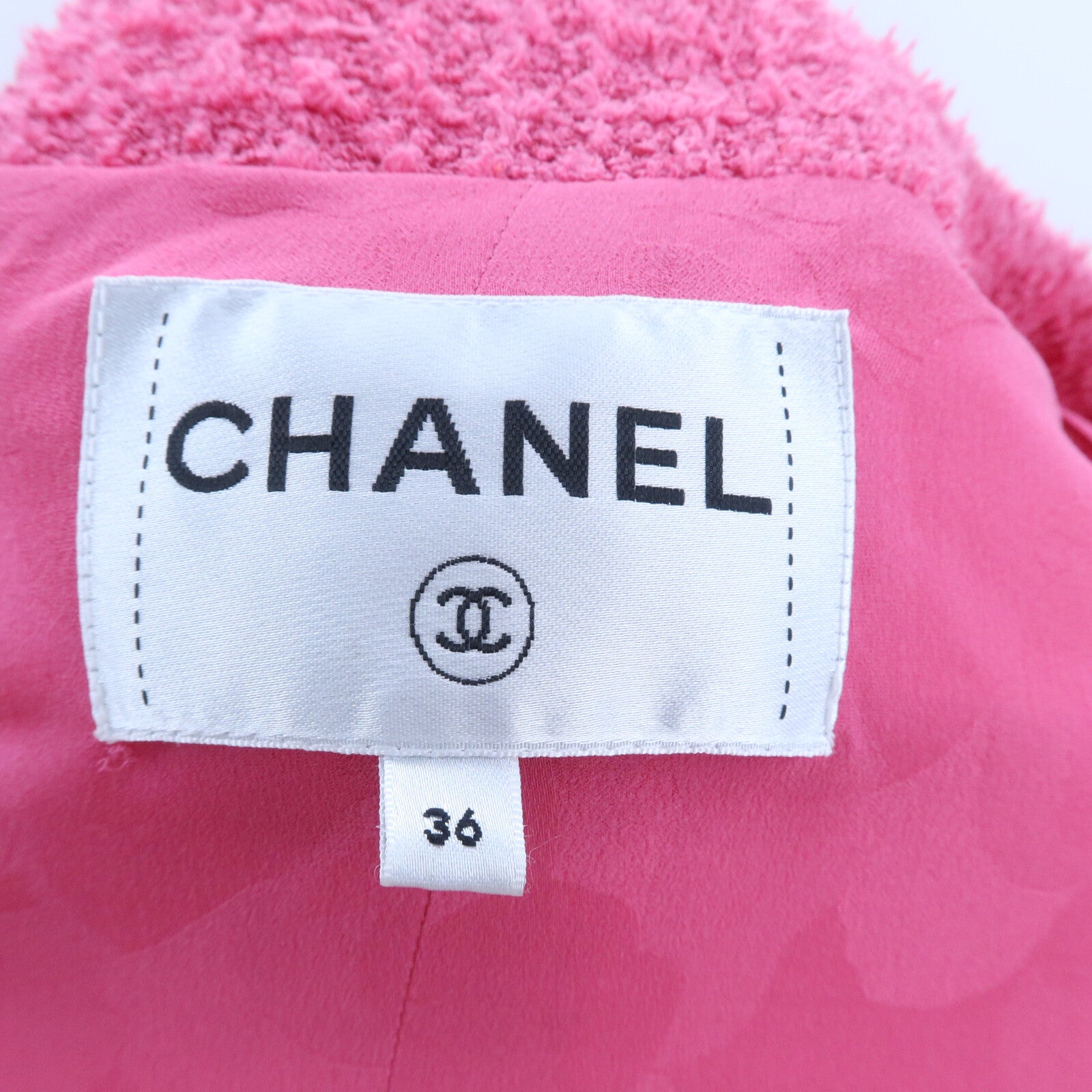 CHANEL Cotton/Polyamide Collarless Jacket外套