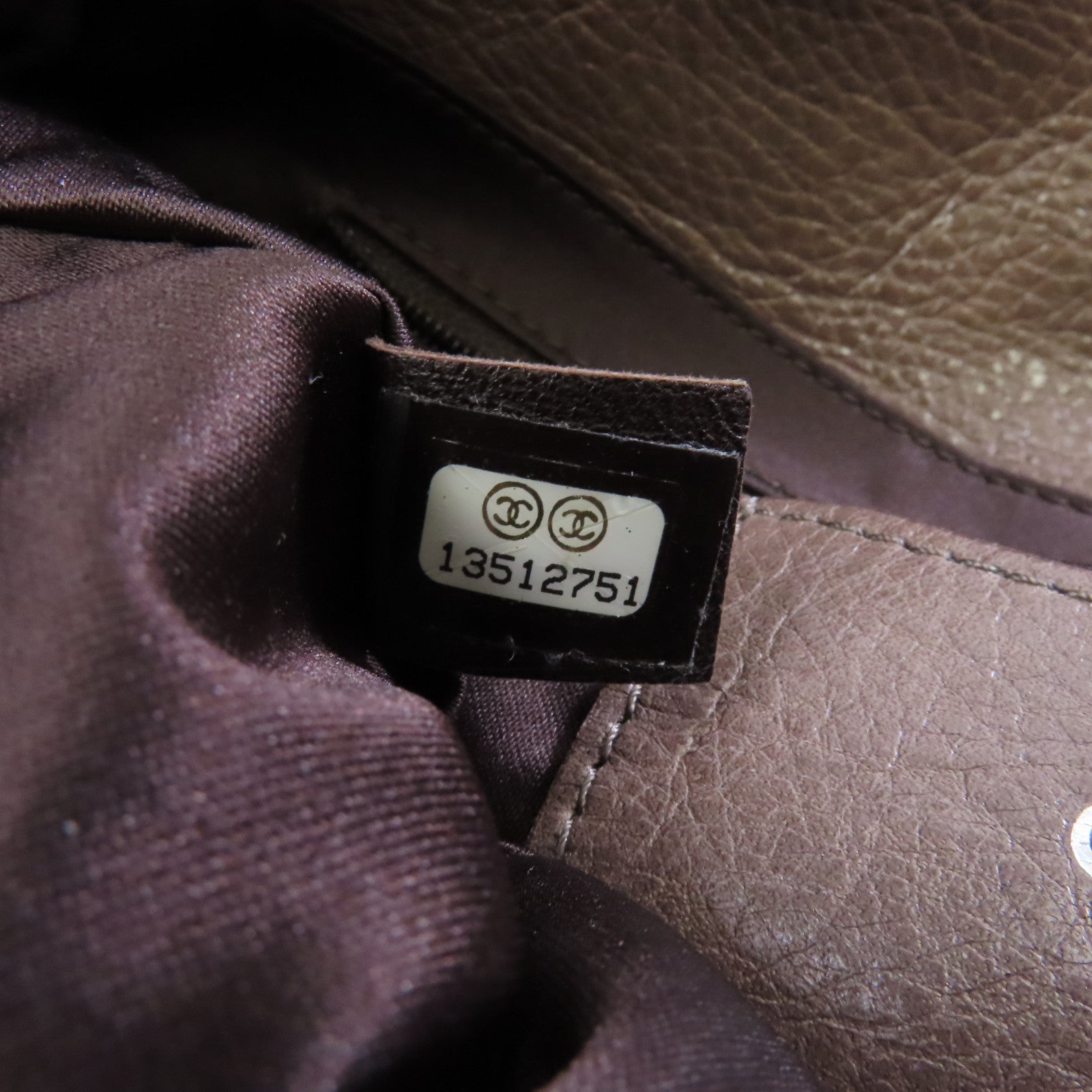 CHANEL 【激減優惠】菱格牛皮皮革Shoulder Bag銀扣肩背袋啡色