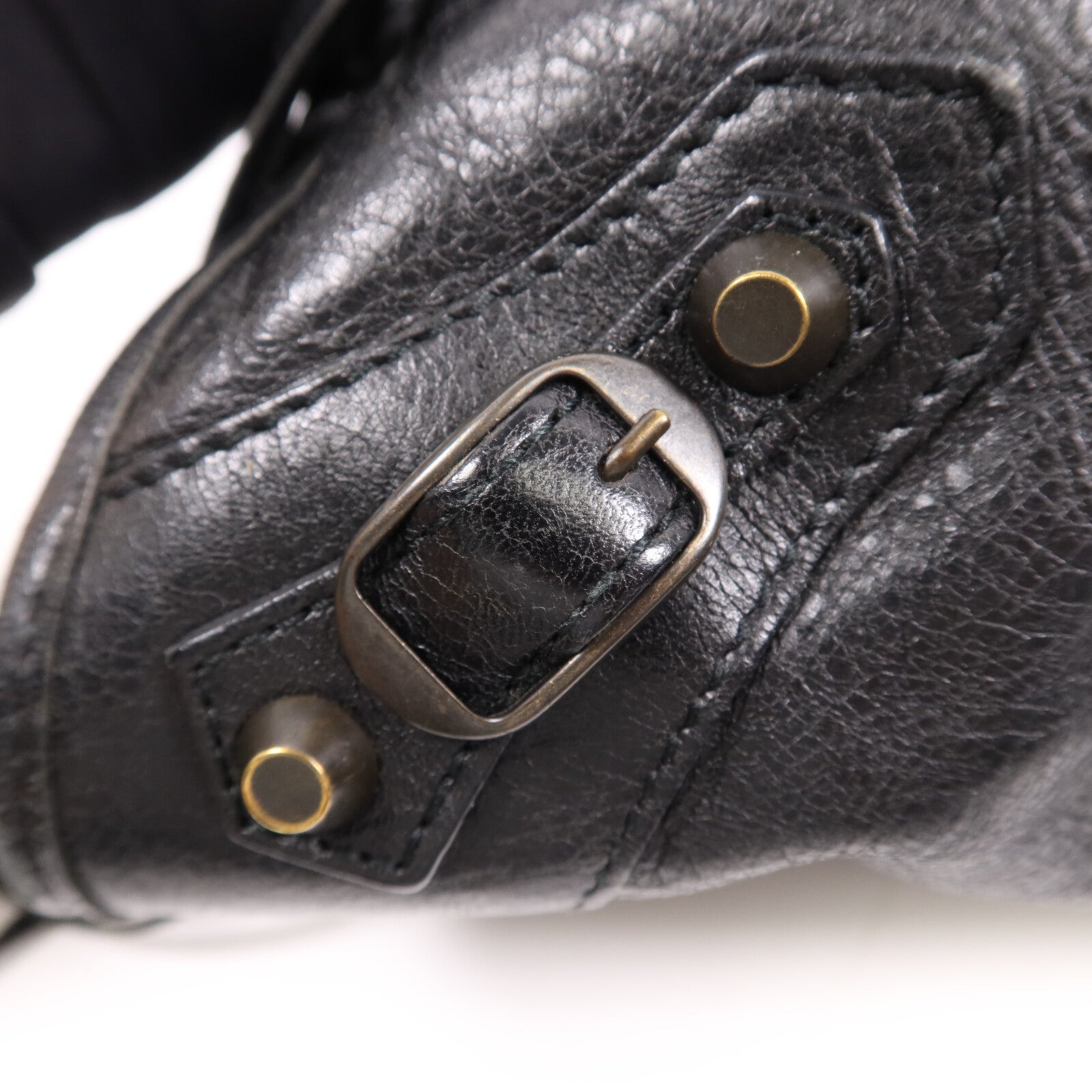 BALENCIAGA 羊皮皮革City金扣手挽肩背兩用袋