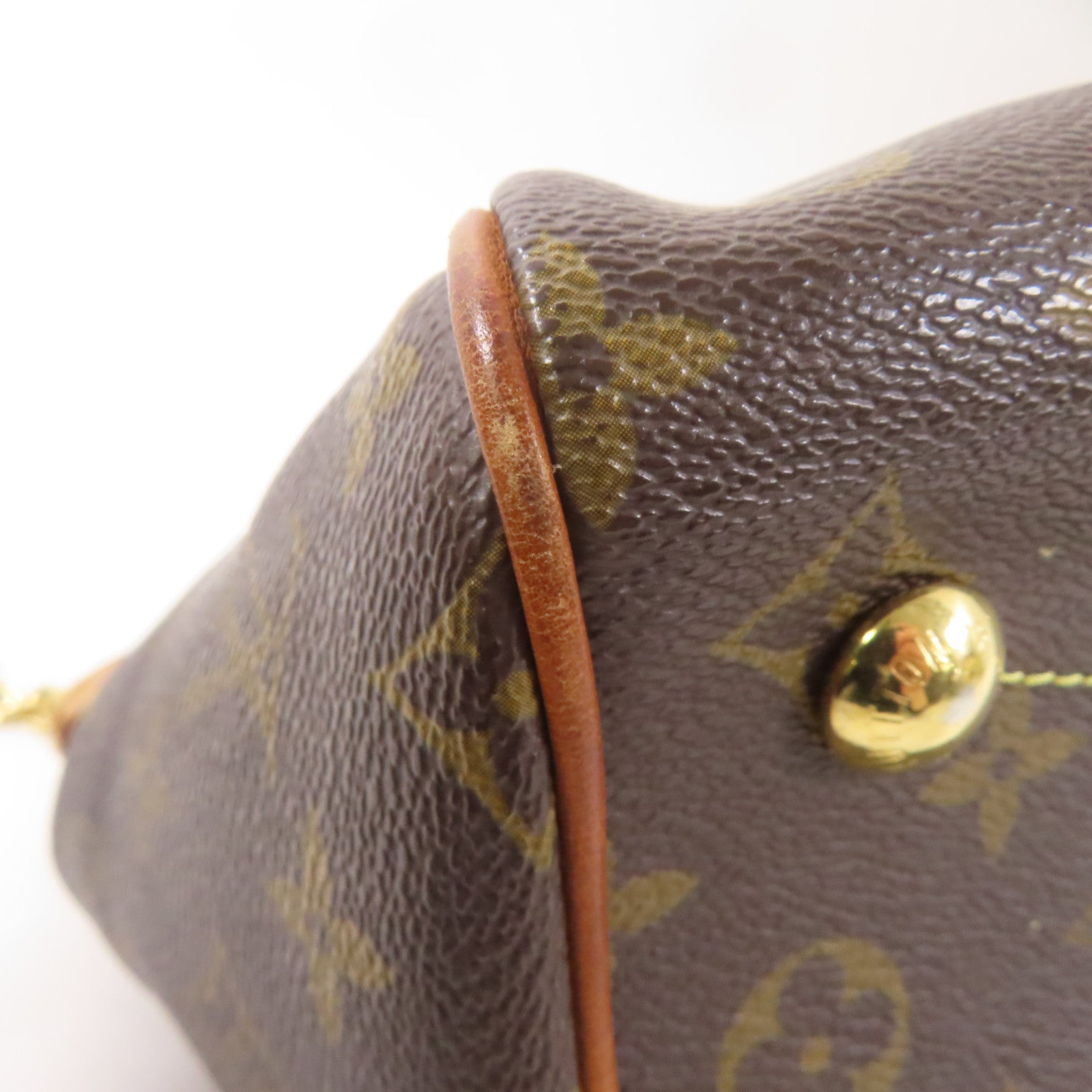 LOUIS VUITTON Monogram Tivoli PM金扣手挽袋啡色