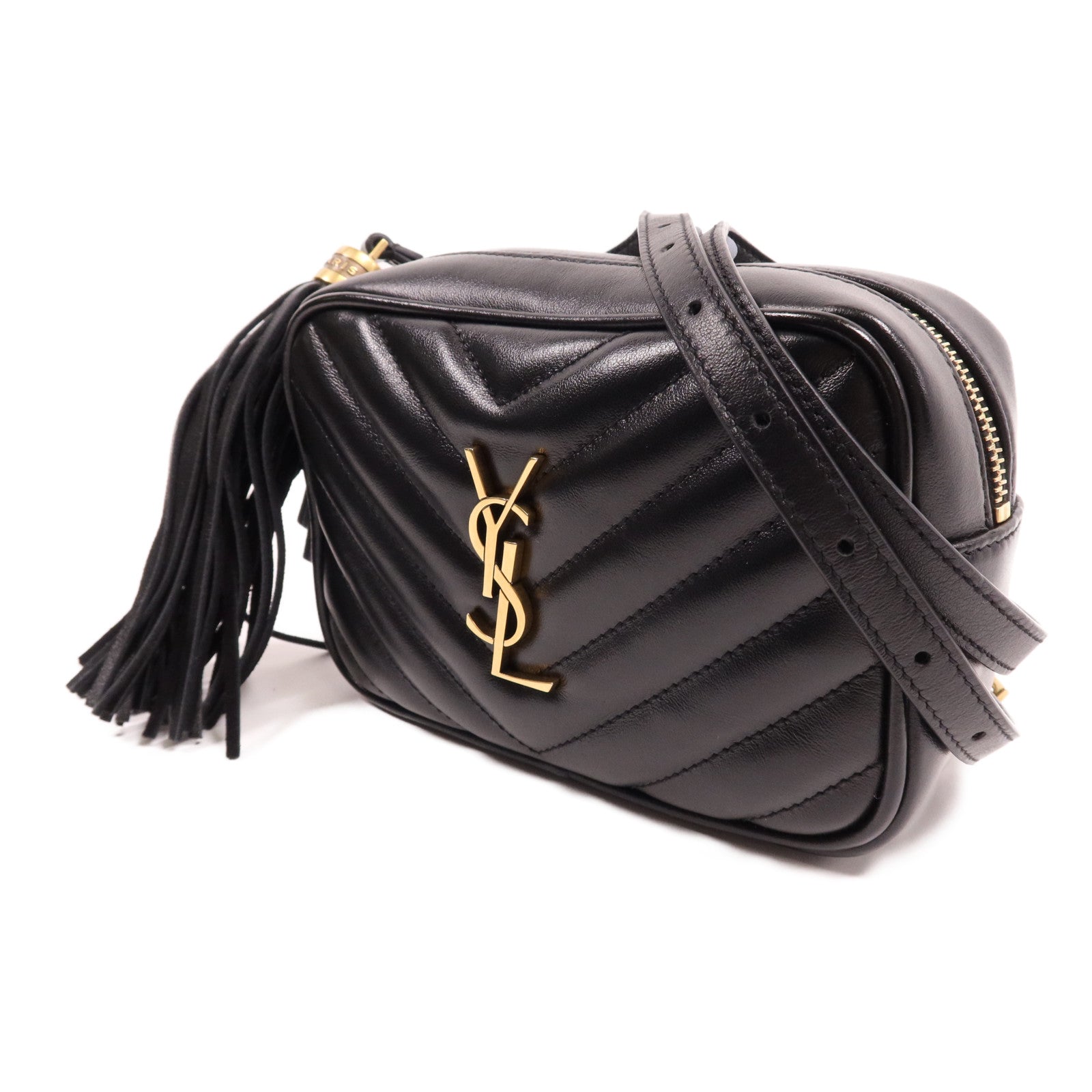 YVES SAINT LAURENT 牛皮皮革Waist Bag金扣腰包