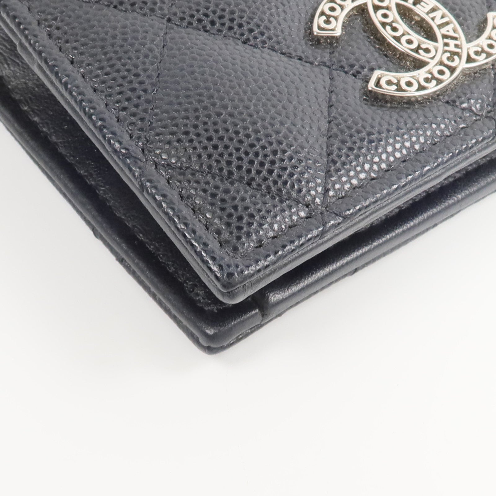 CHANEL 牛皮皮革Fold Wallet錢包