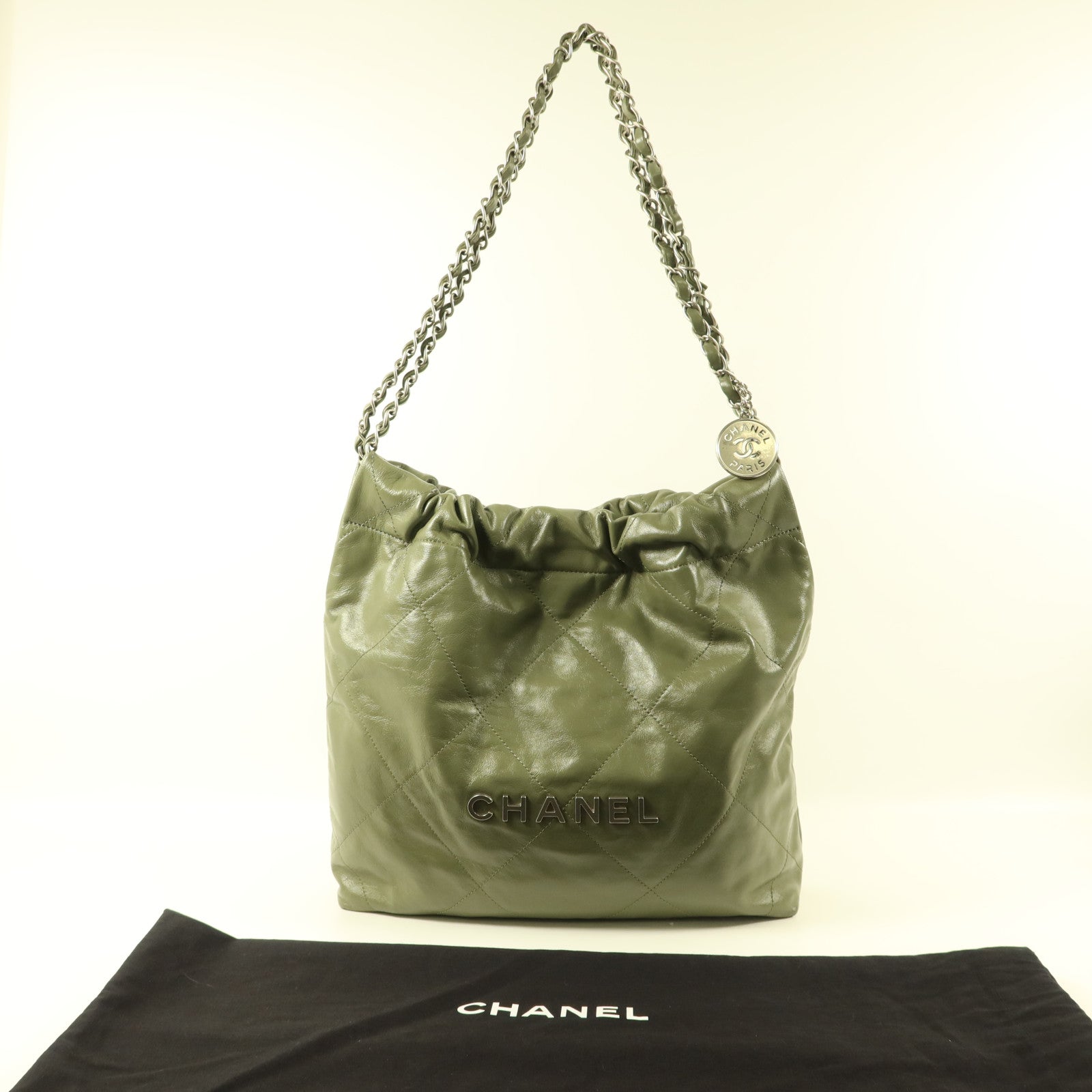 CHANEL 牛皮皮革Chanel 22 Small鏈帶肩背袋