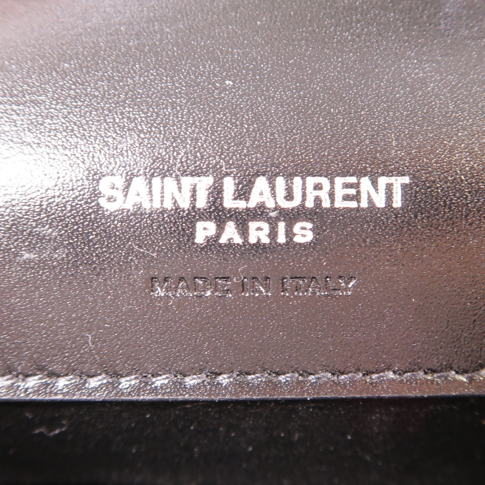 YVES SAINT LAURENT 牛皮皮革Solferino銀扣肩背袋