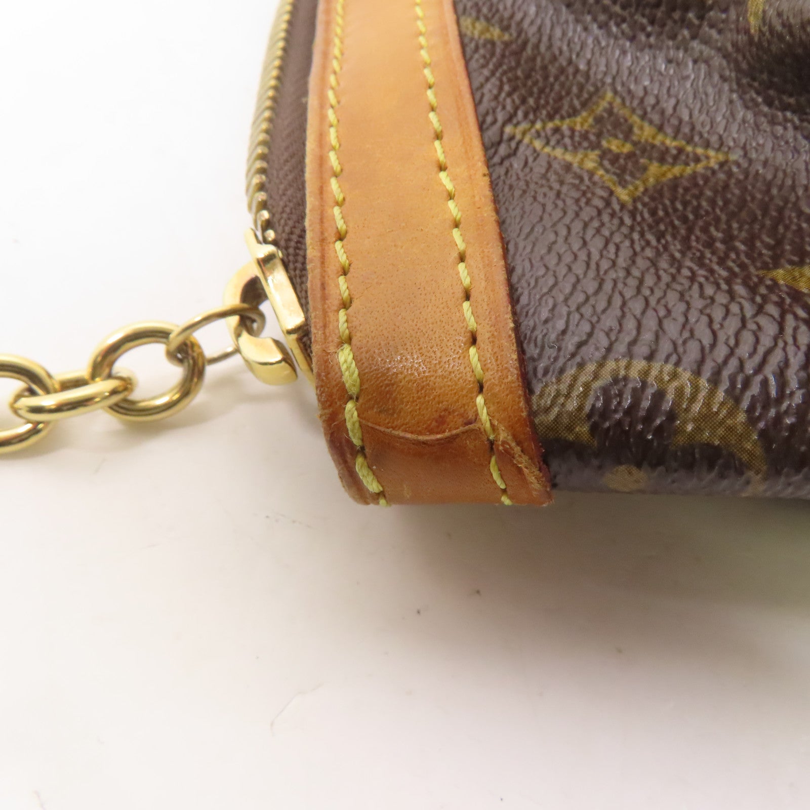 LOUIS VUITTON Monogram Tivoli PM金扣手挽袋啡色