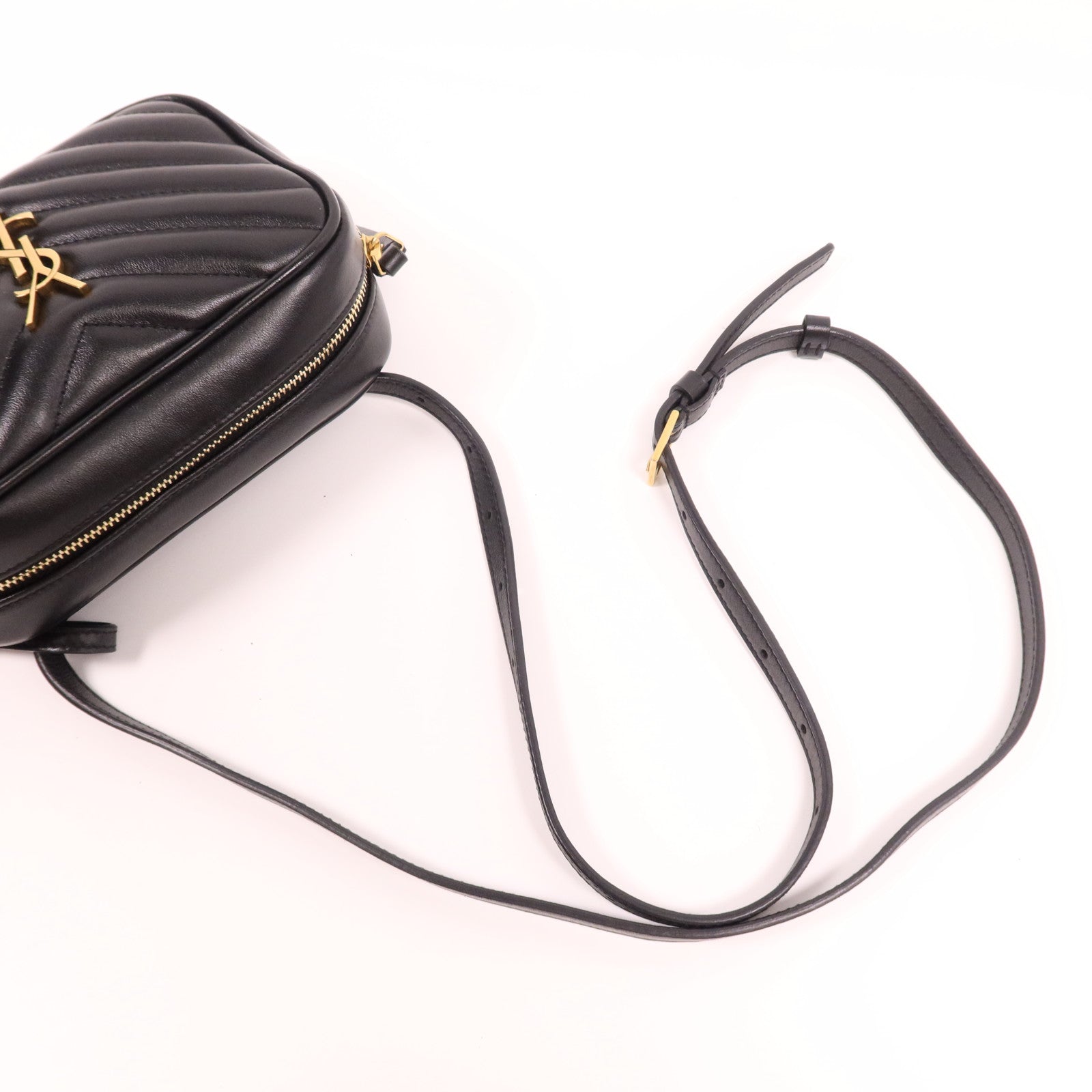 YVES SAINT LAURENT 牛皮皮革Waist Bag金扣腰包