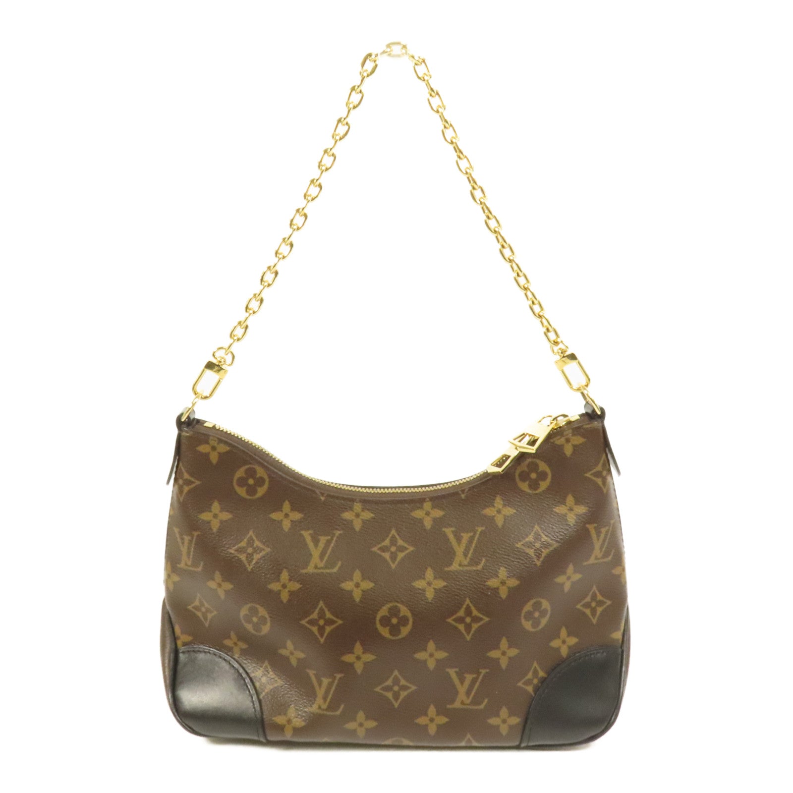 LOUIS VUITTON Monogram Boulogne PM金扣手挽肩背兩用袋