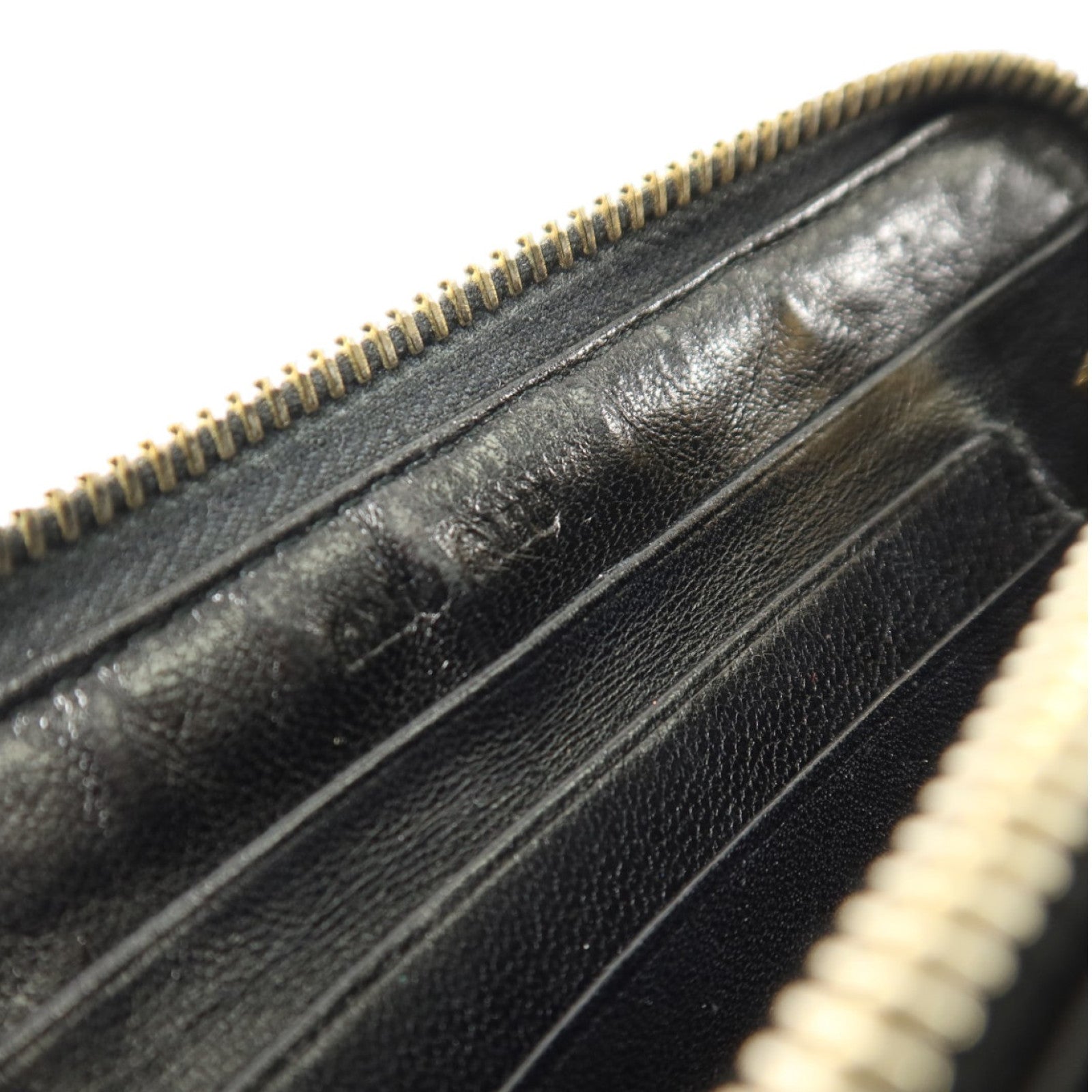 Miu Miu 羊皮皮革Zipper Long Wallet金扣長錢包