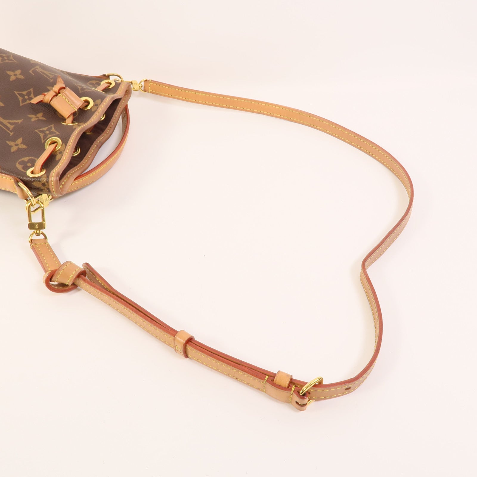LOUIS VUITTON Monogram Nano Noe金扣手挽肩背兩用袋