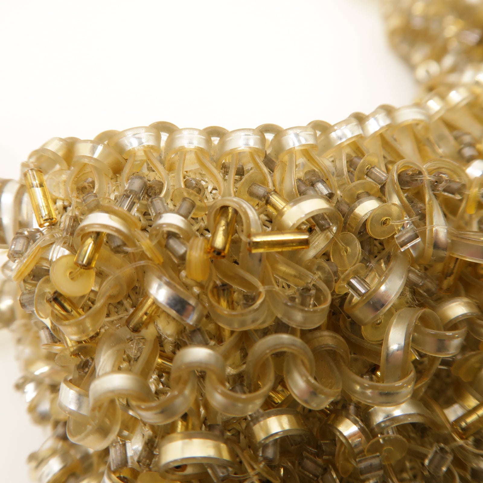 ANTEPRIMA PVC Wire Bag手挽袋金色